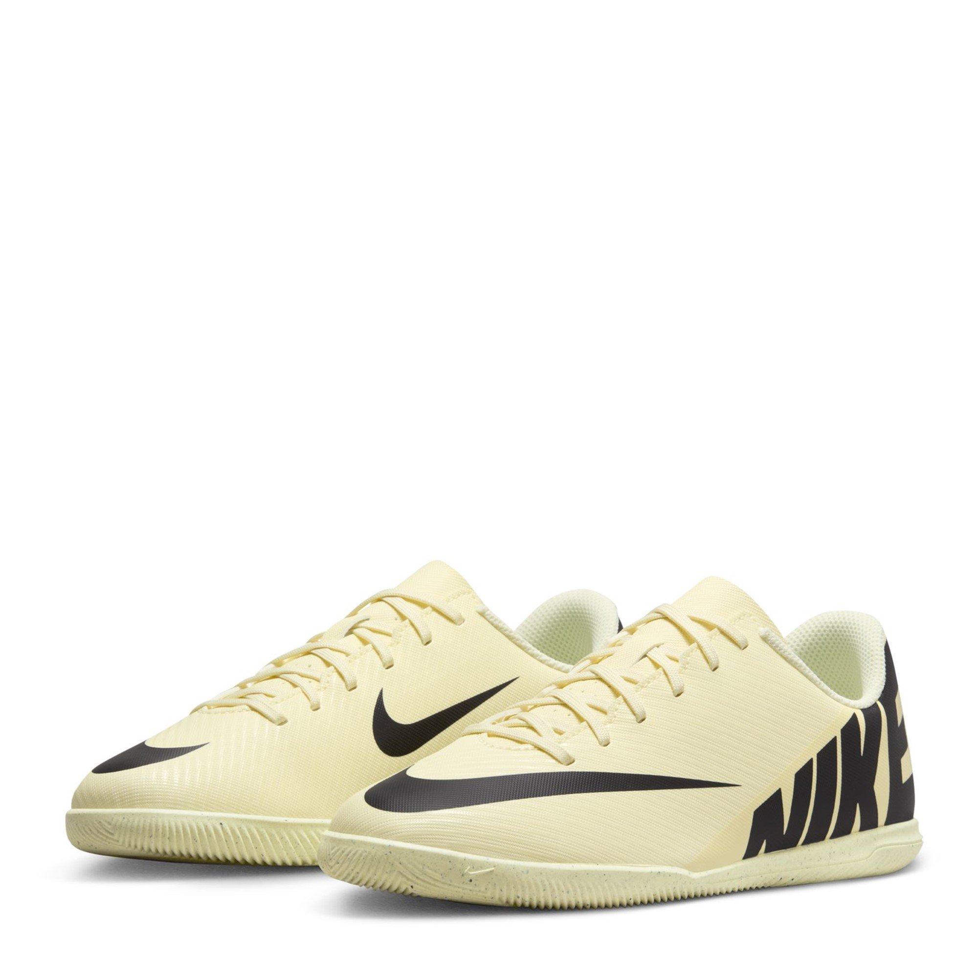 Lemonade/Black - Nike - Mercurial Vapor Club Junior Indoor Football Boots - 4