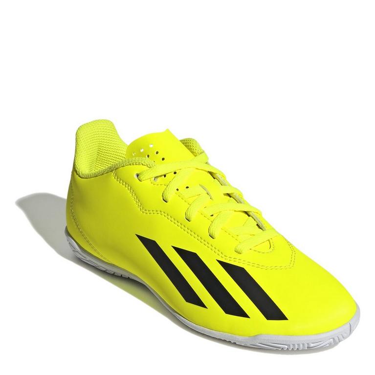Yllw Blck/White - adidas - X Crazyfast Club Juniors Indoor Football Boots - 3