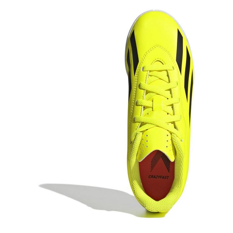 Yllw Blck/White - adidas - X Crazyfast Club Juniors Indoor Football Boots - 5