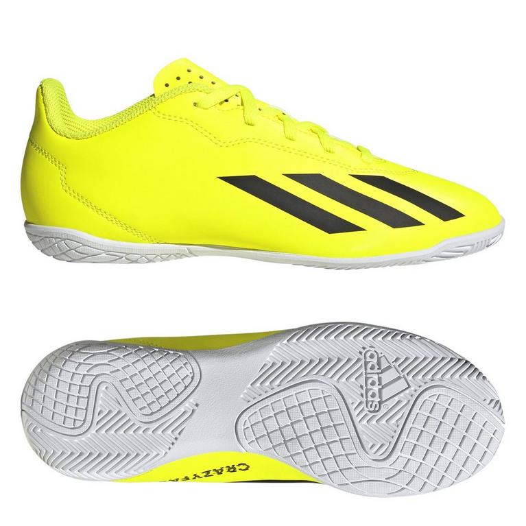 Yllw Blck/White - adidas - X Crazyfast Club Juniors Indoor Football Boots - 9