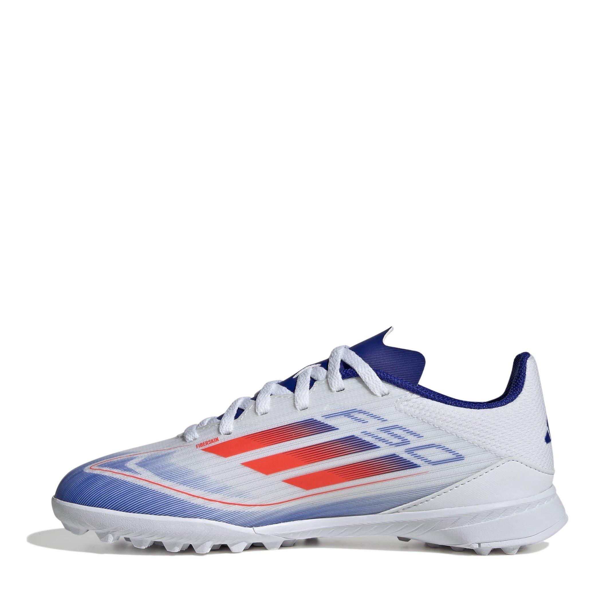 Blanco/Rojo/Azul. - adidas - F50 League Juniors Astro Turf Football Boots - 2