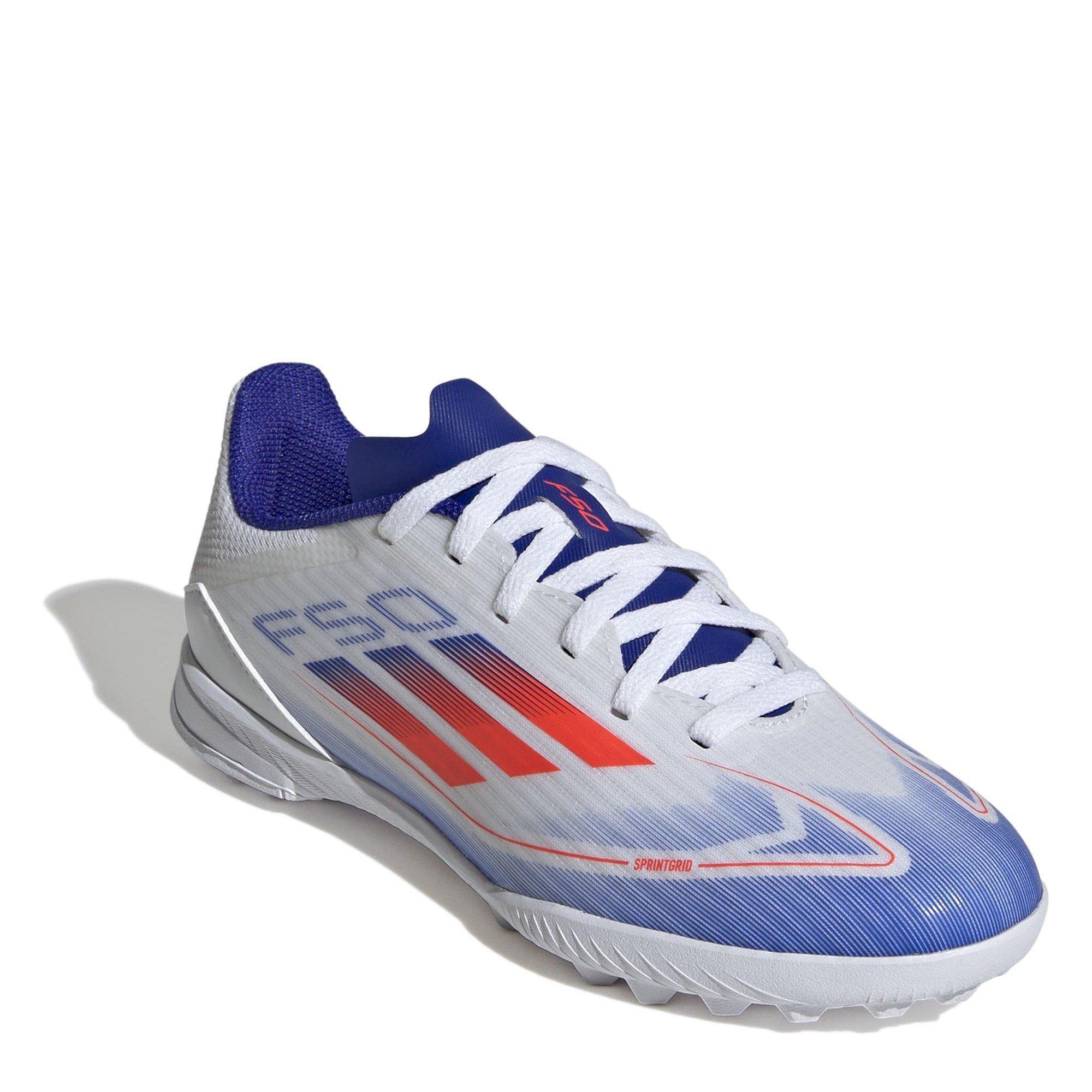 Blanco/Rojo/Azul. - adidas - F50 League Juniors Astro Turf Football Boots - 3
