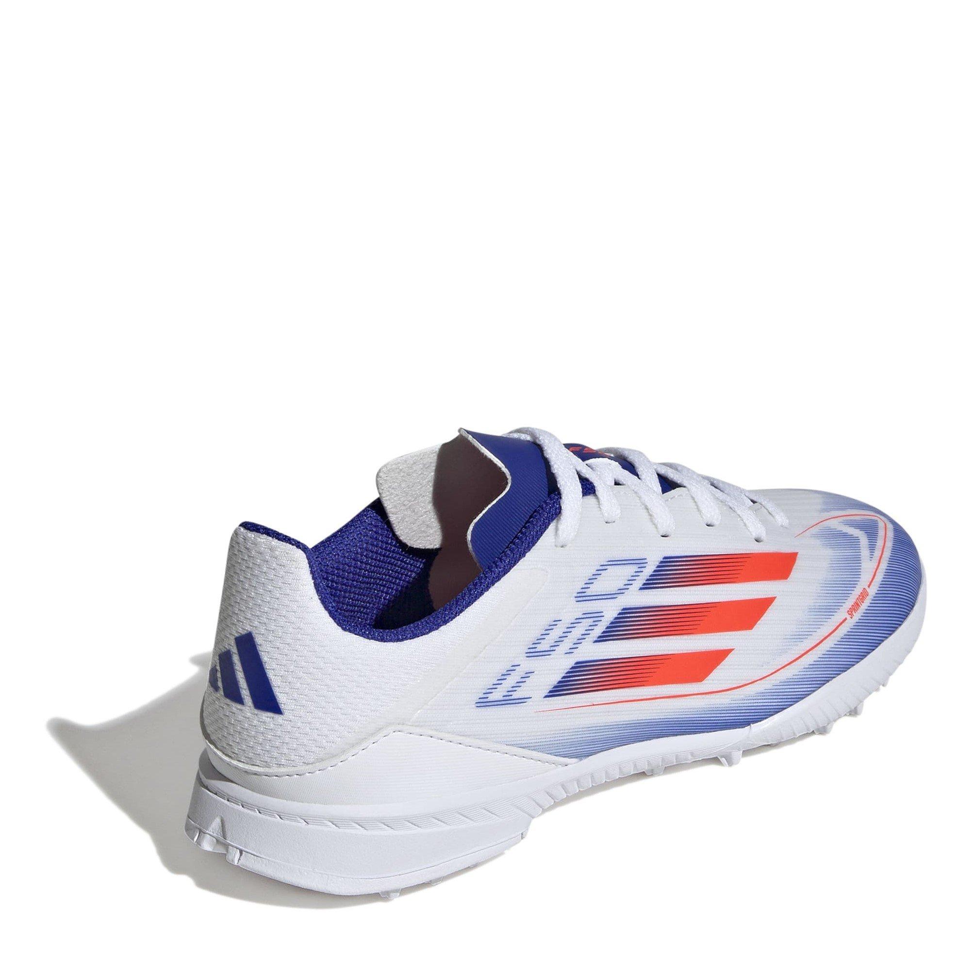 Blanco/Rojo/Azul. - adidas - F50 League Juniors Astro Turf Football Boots - 4
