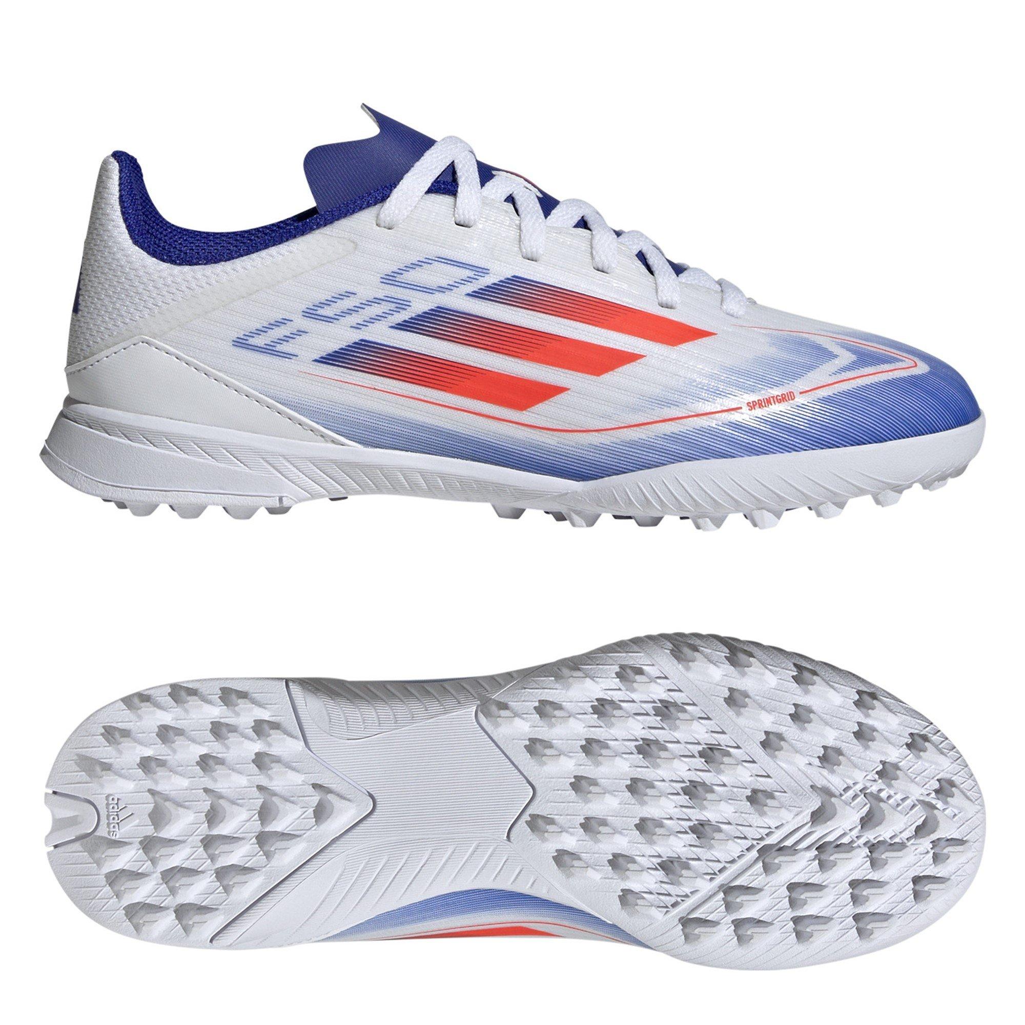 Blanco/Rojo/Azul. - adidas - F50 League Juniors Astro Turf Football Boots - 10