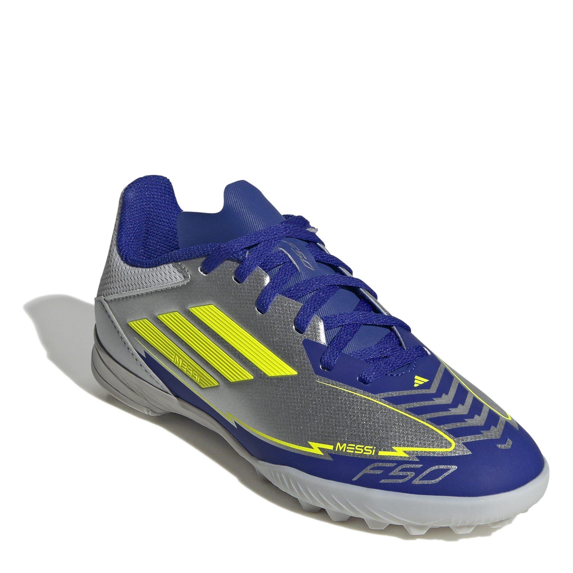 Silber/Blau - adidas - F50 League Juniors Astro Turf Football Boots - 3