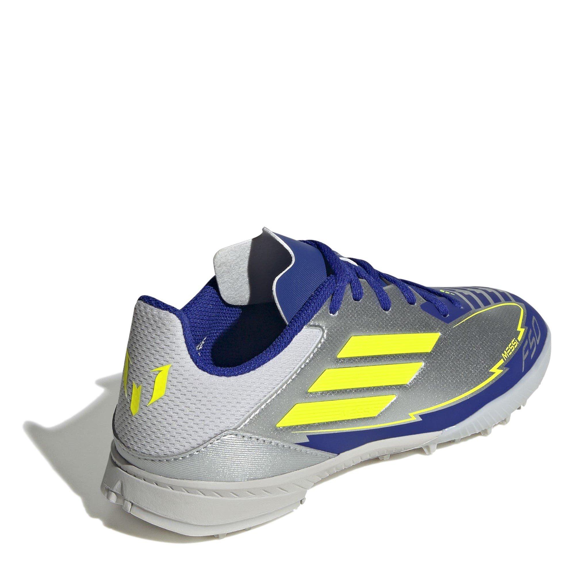 Silber/Blau - adidas - F50 League Juniors Astro Turf Football Boots - 4