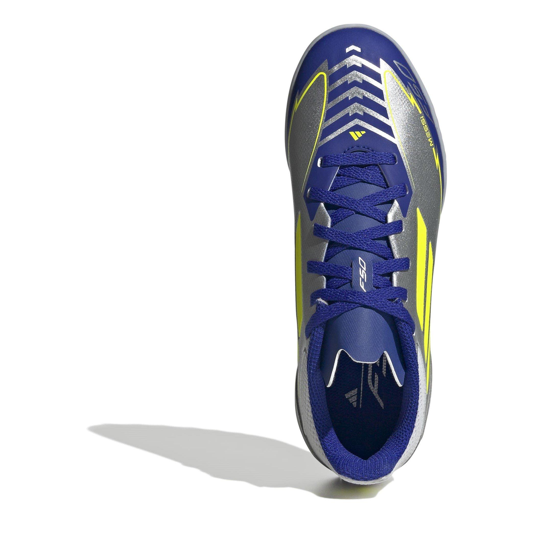 Silber/Blau - adidas - F50 League Juniors Astro Turf Football Boots - 5