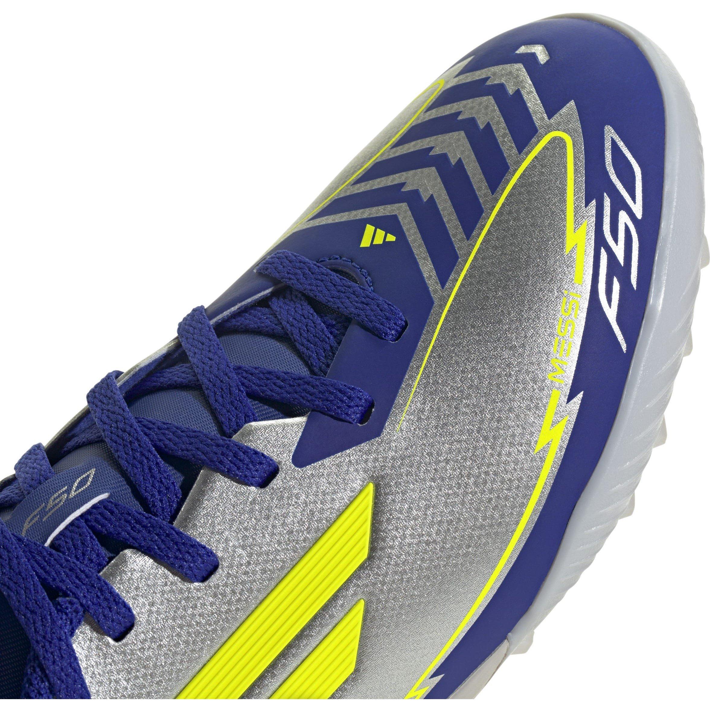 Silber/Blau - adidas - F50 League Juniors Astro Turf Football Boots - 7