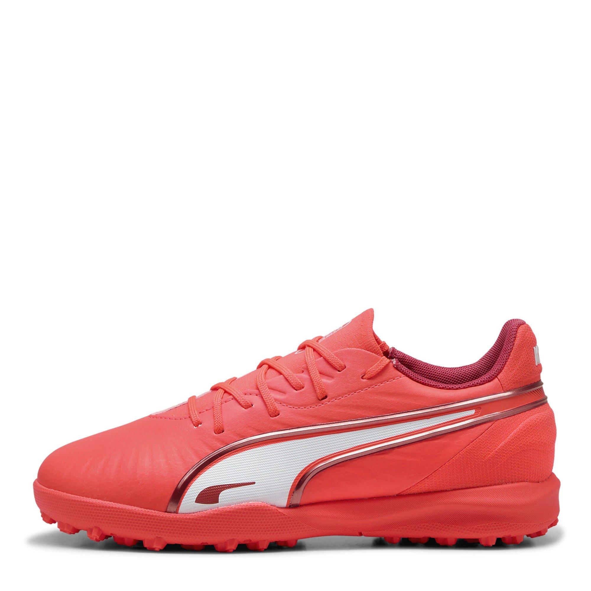 Glowing Red-W - Puma - Puma King Match Tt Jr Astro Turf Football Boots Unisex Kids - 2