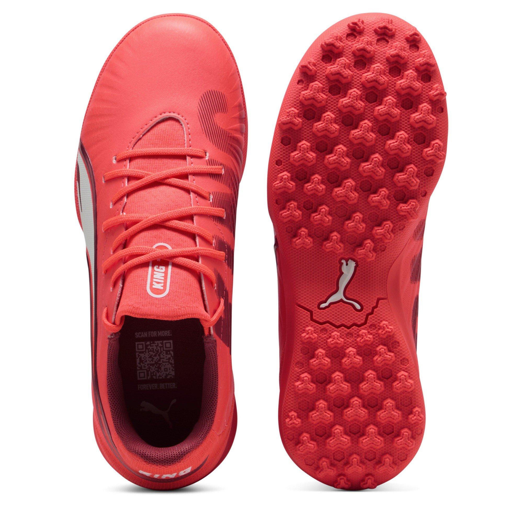 Glowing Red-W - Puma - Puma King Match Tt Jr Astro Turf Football Boots Unisex Kids - 3