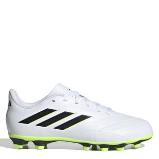 White/Blk/Lemon - adidas - Copa Pure 4 Juniors Firm Ground Football Boots - 1