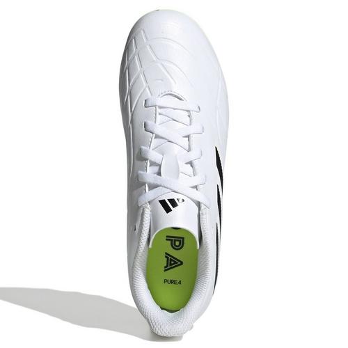 White/Blk/Lemon - adidas - Copa Pure 4 Juniors Firm Ground Football Boots - 3
