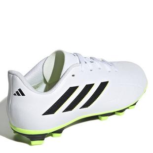 White/Blk/Lemon - adidas - Copa Pure 4 Juniors Firm Ground Football Boots - 6