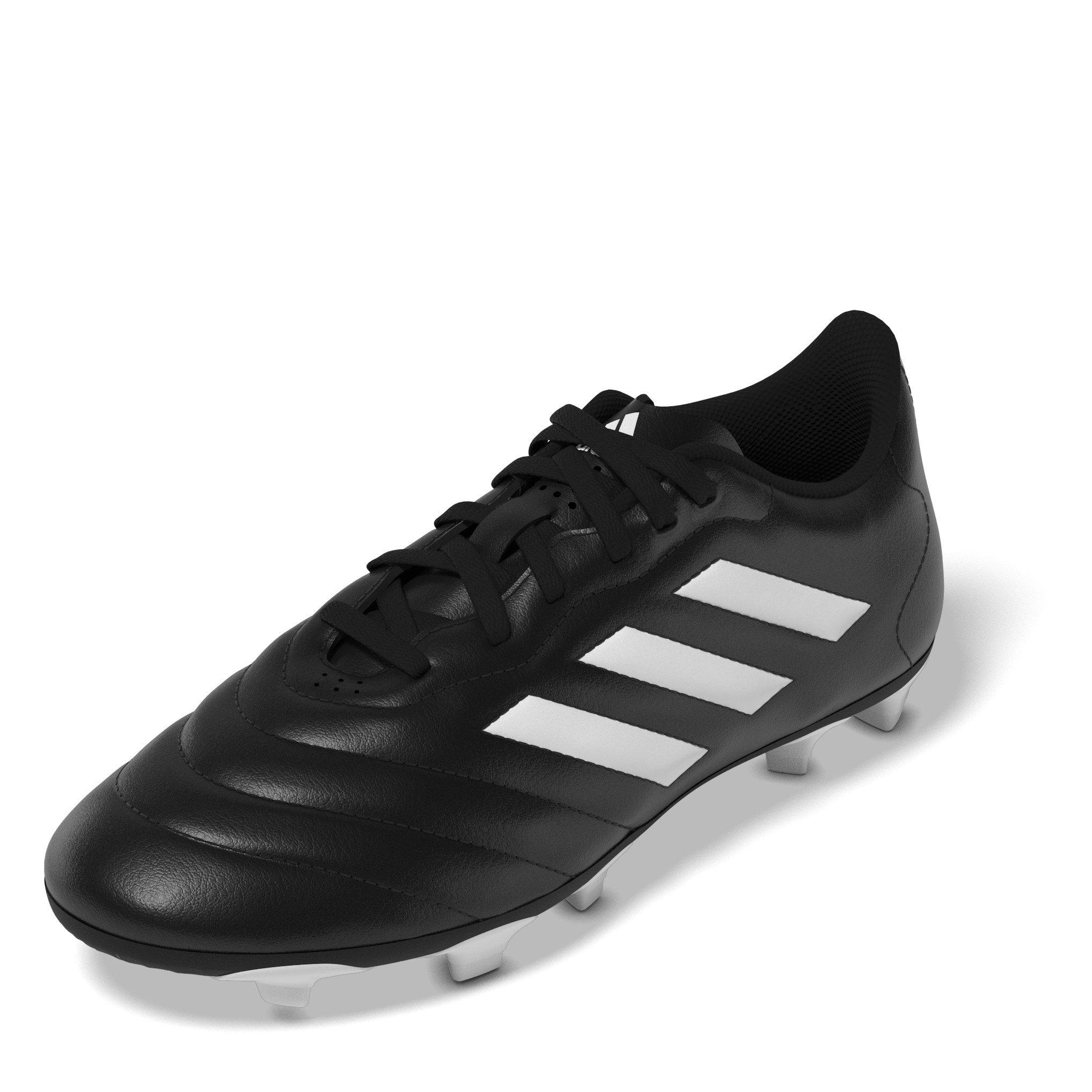 CBlk/FWht/Blk - adidas - Goletto Vlll Juniors Firm Ground Football Boots - 2