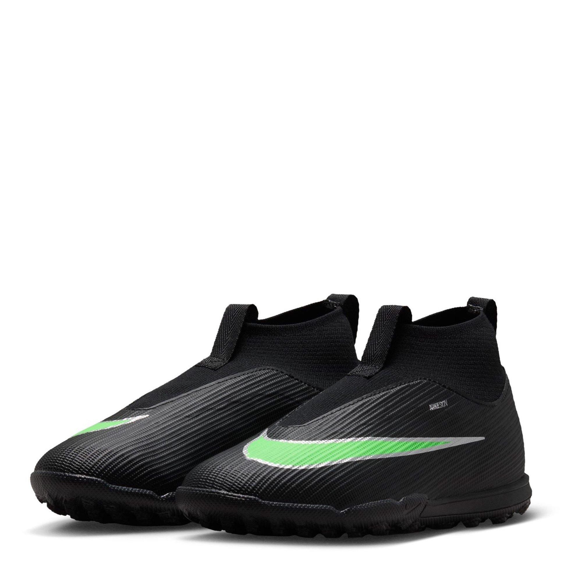 Black/Green - Nike - Kids' Mercurial Academy Slim Fit Astro Turf Football Boot - 4