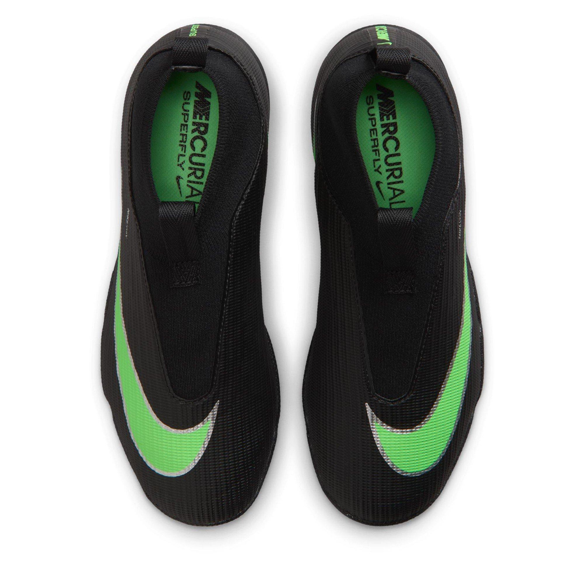 Black/Green - Nike - Kids' Mercurial Academy Slim Fit Astro Turf Football Boot - 6
