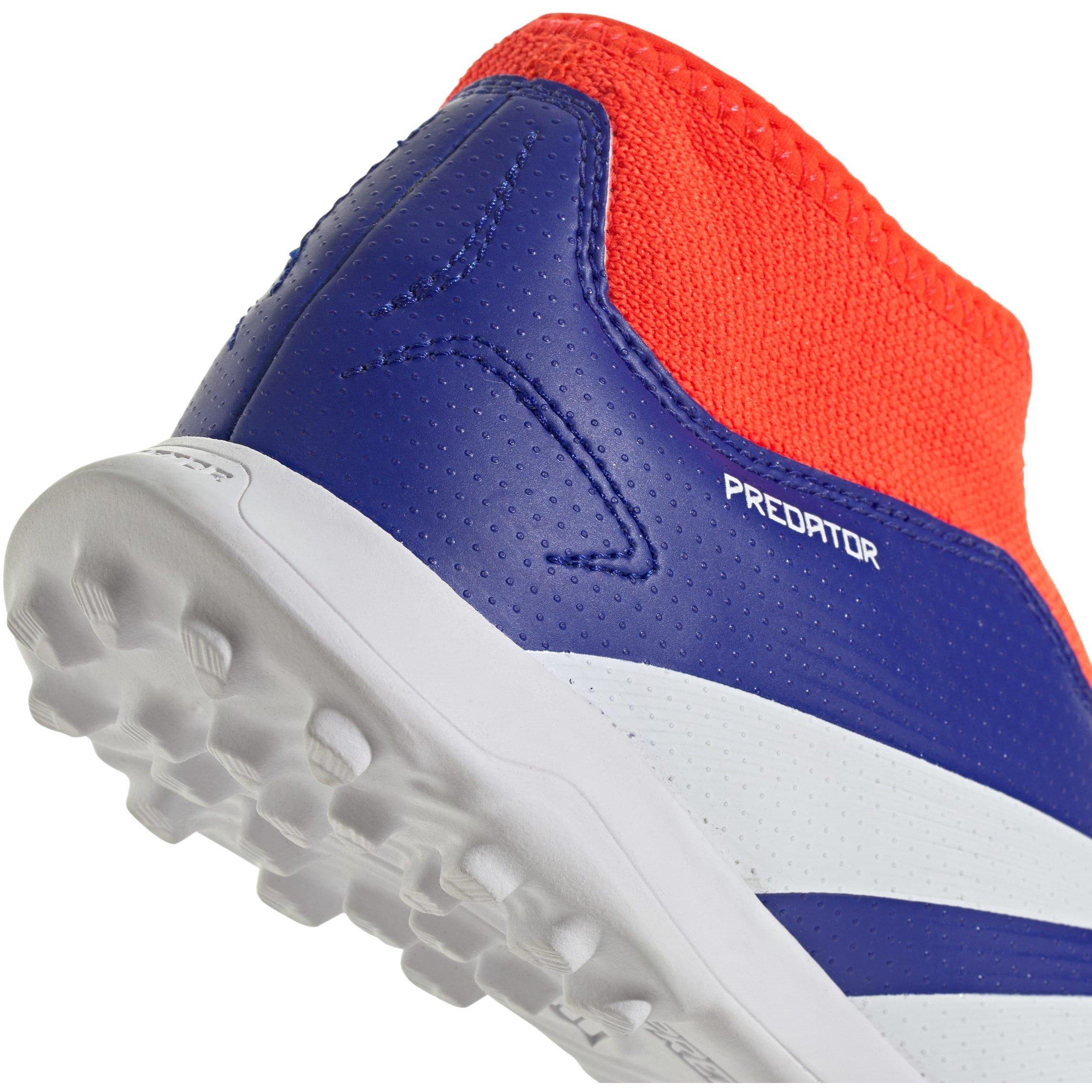 Blauw/Wit/Rood - adidas - Predator League Juniors Laceless Astro Turf Football Boots - 7