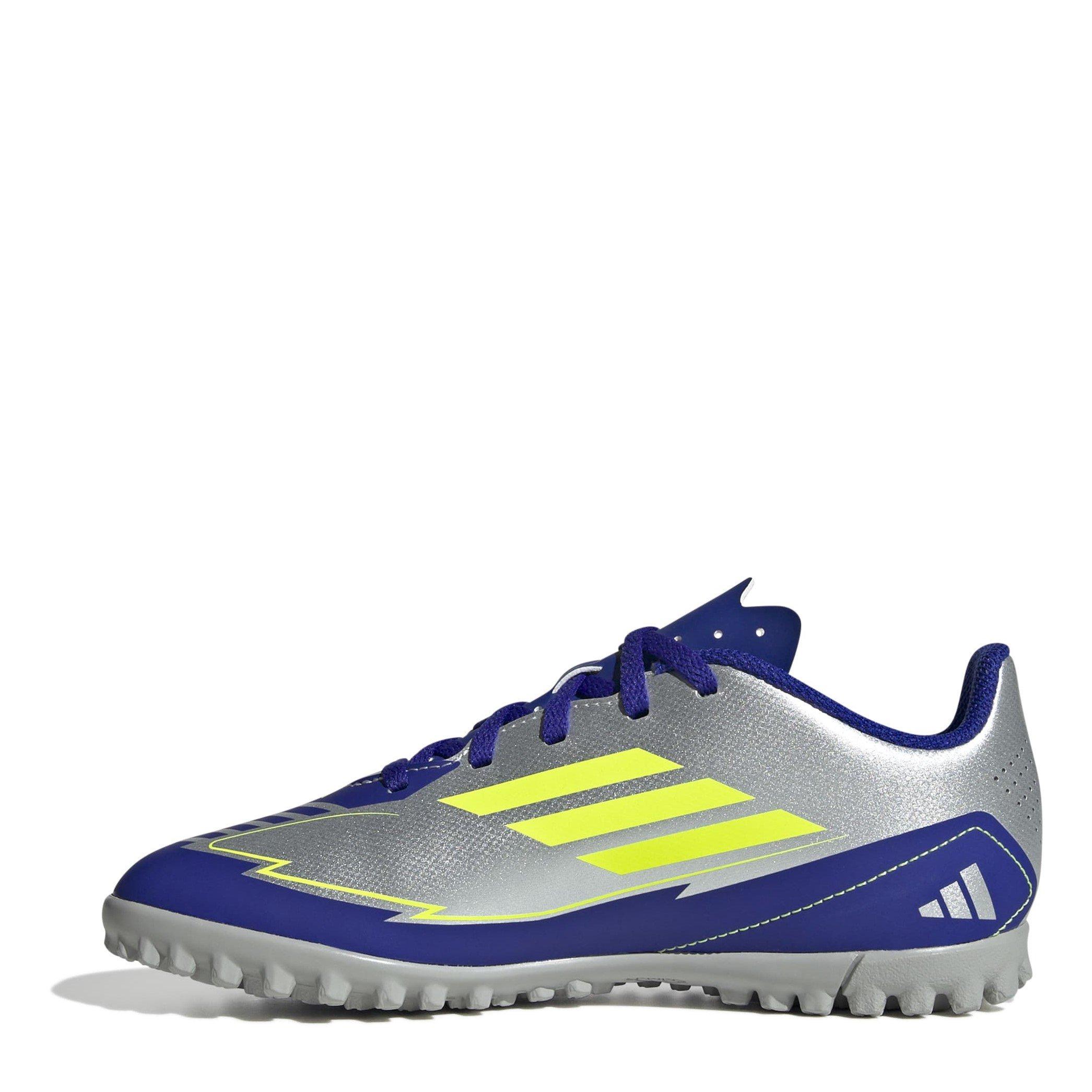 Argento/Blu - adidas - F50 Club Junior Astro Turf Football Boots - 2