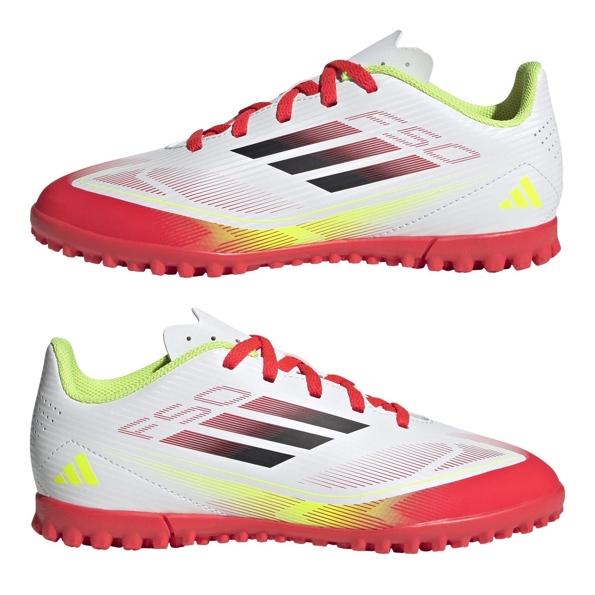 White/Red - adidas - F50 Club Junior Astro Turf Football Boots - 9