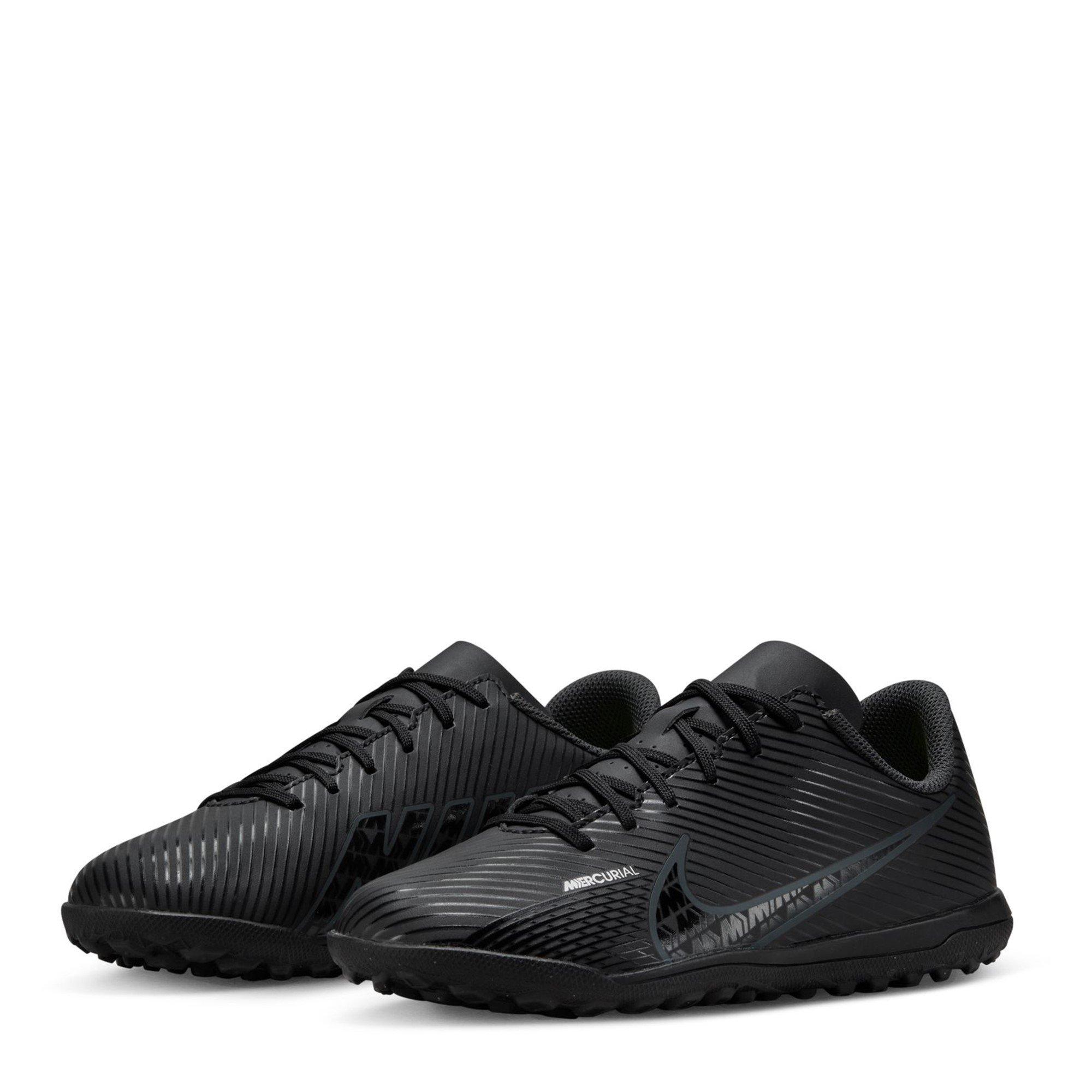 ZWART - Nike - Jr. Mercurial Vapor 15 Club TF Little/Big Kids' Turf Soccer Shoes - 4