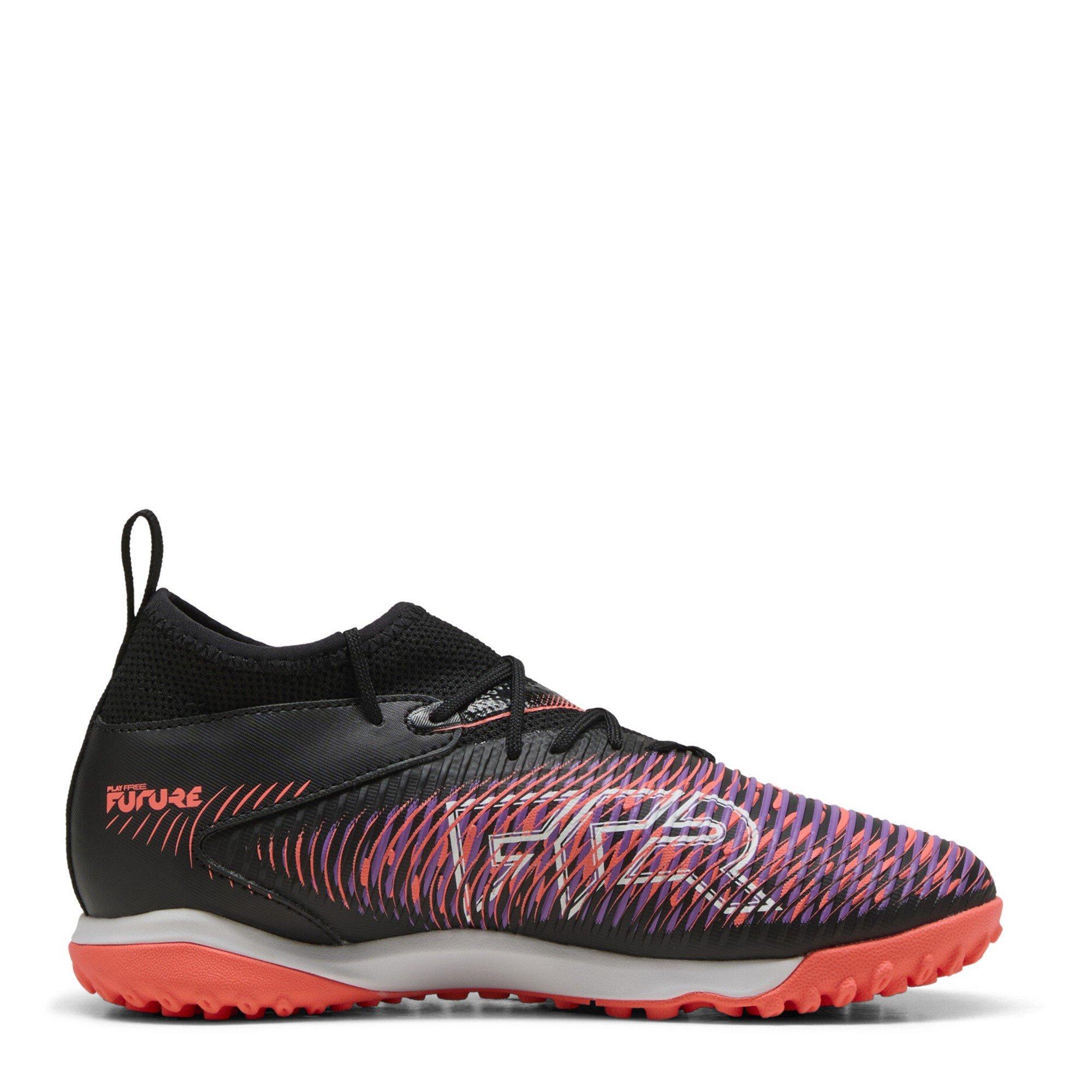 Black-Wh - Puma - Unisex Kids' Future 8 Match TT Mid Astro Turf Football Boots - 4