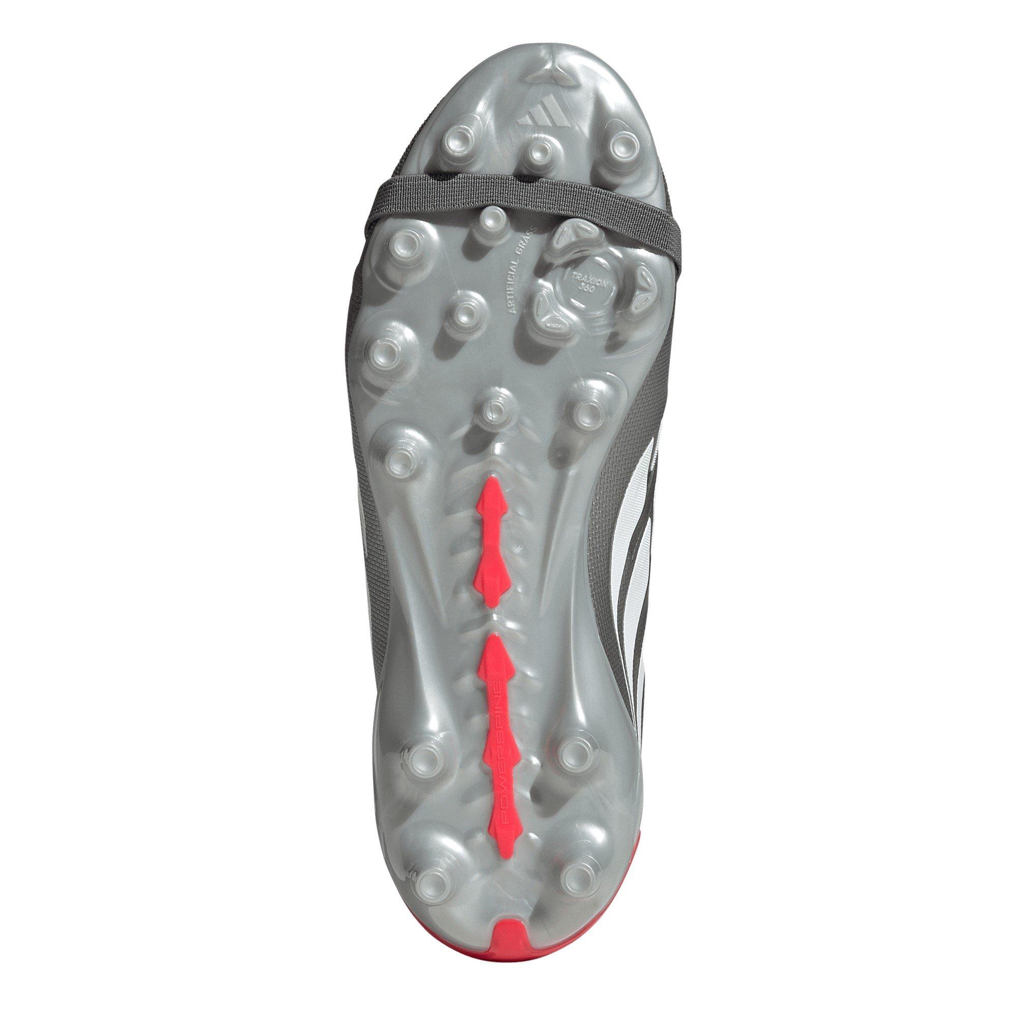 Grey/Red - adidas - Predator Fold-Over Tongue League Astro Turf Football Boots Juniors - 6