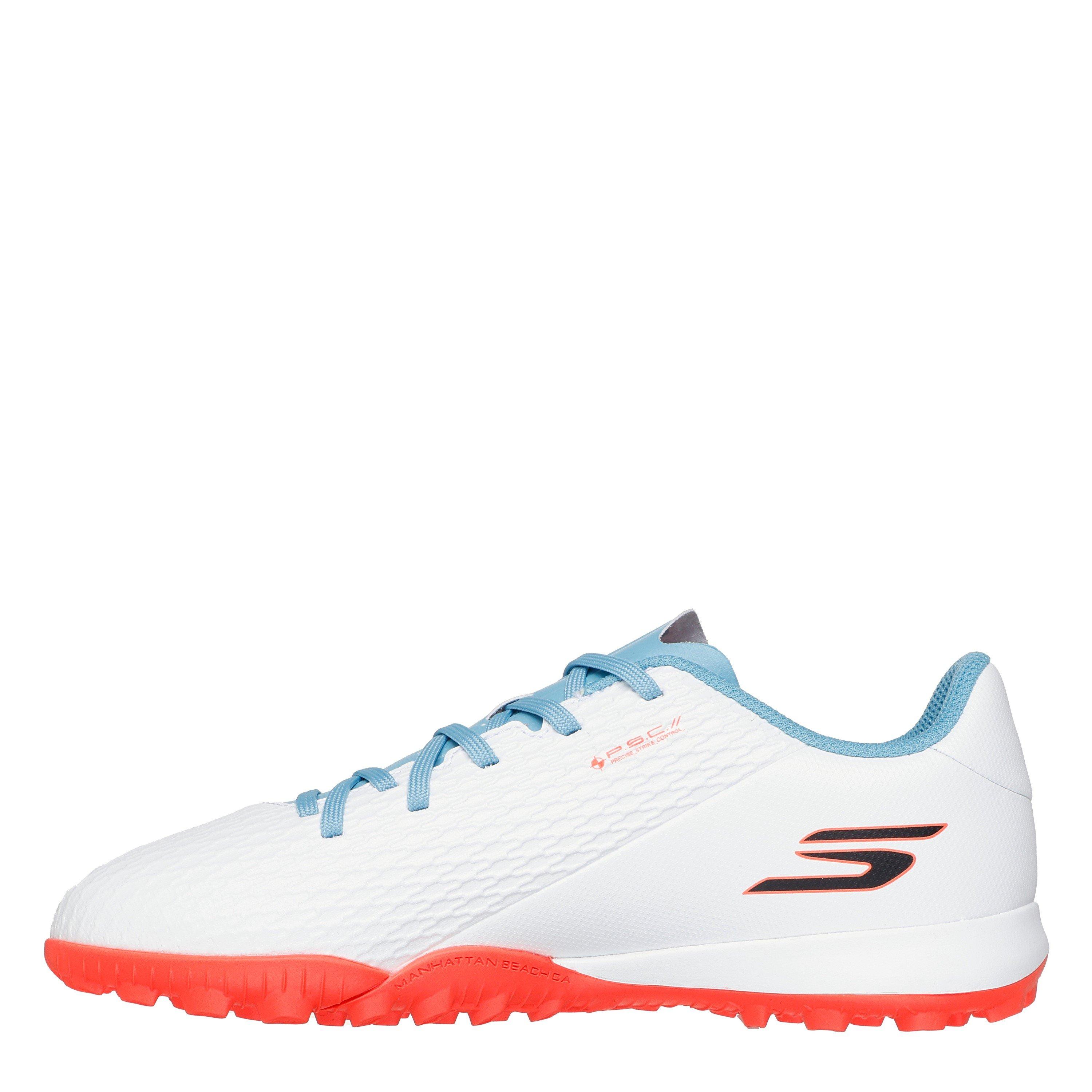 White/Blue - Skechers - SKX.1 Juniors Astro Turf Football Boots - 2