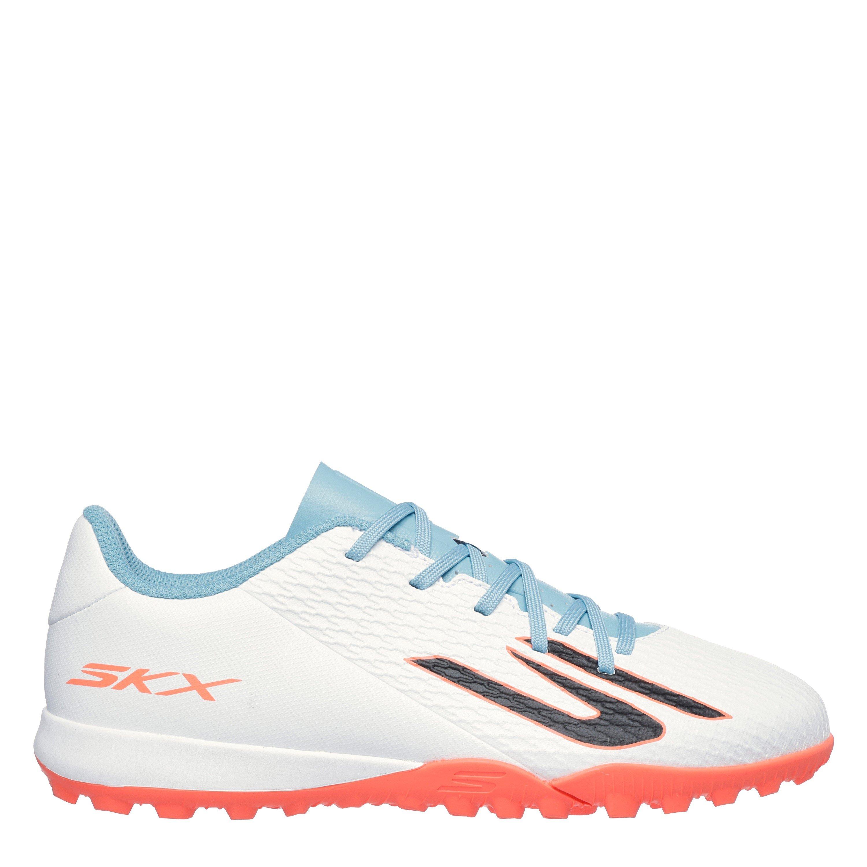White/Blue - Skechers - SKX.1 Juniors Astro Turf Football Boots - 3