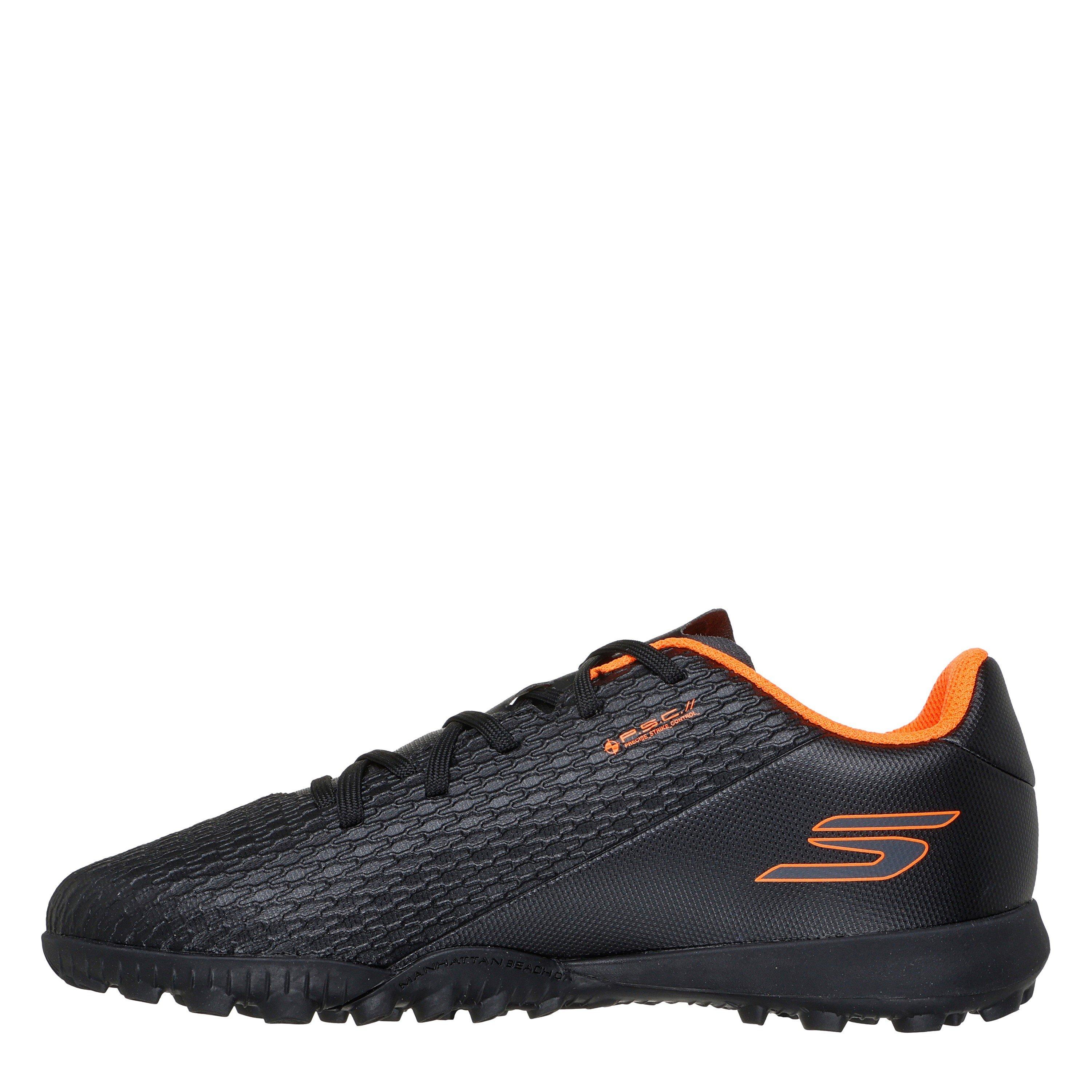 Zwart/Oranje - Skechers - SKX.1 Juniors Astro Turf Football Boots - 2