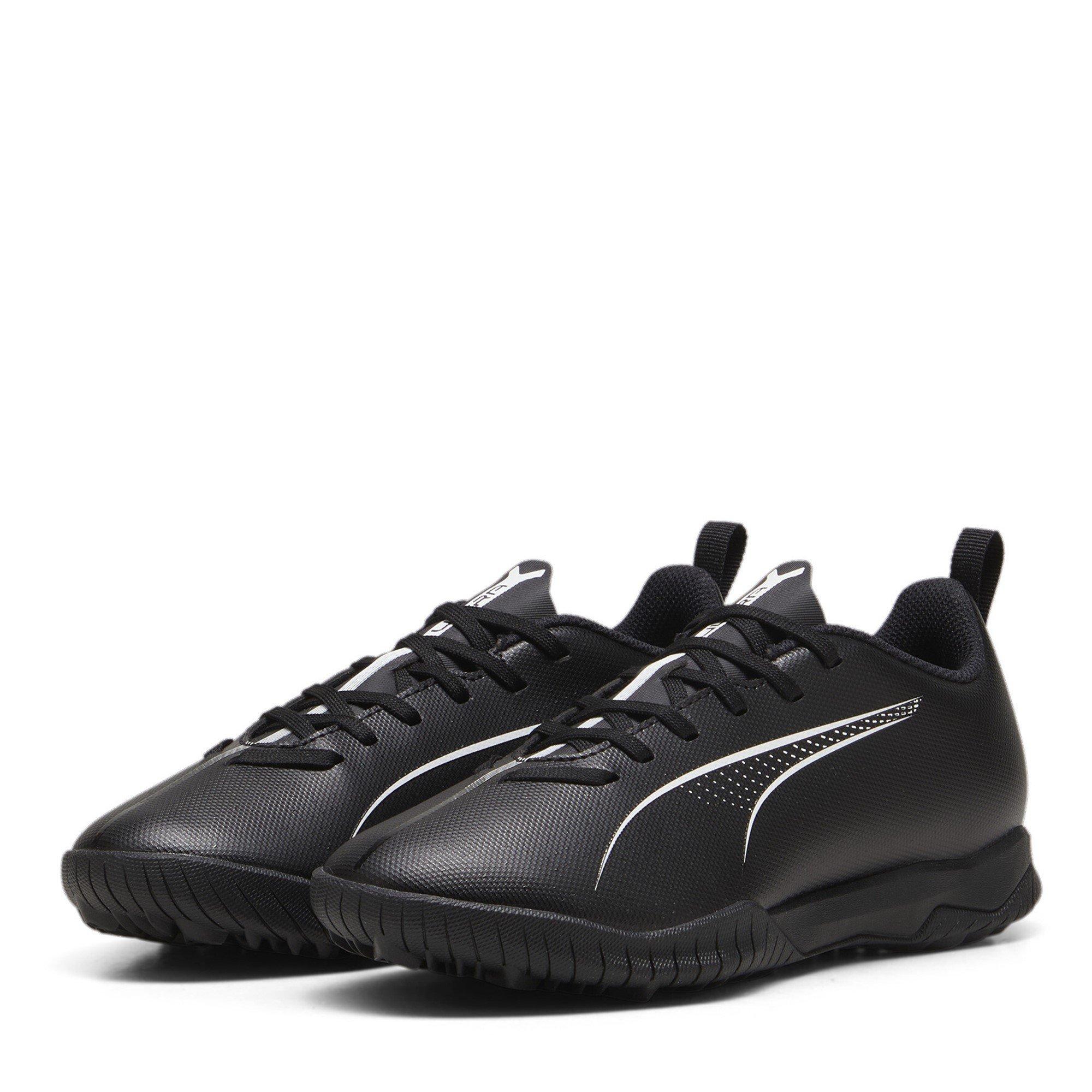 Puma Boys Kids Ultra 5 Play Astro Turf Football Boots - Black/White - 5.5 (38.5)