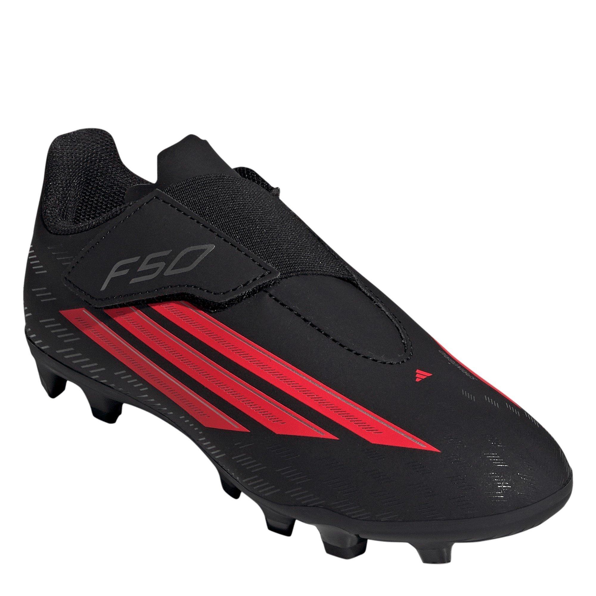 Black/Red - adidas - F50 Club Juniors Astro Turf Football Boots - 3