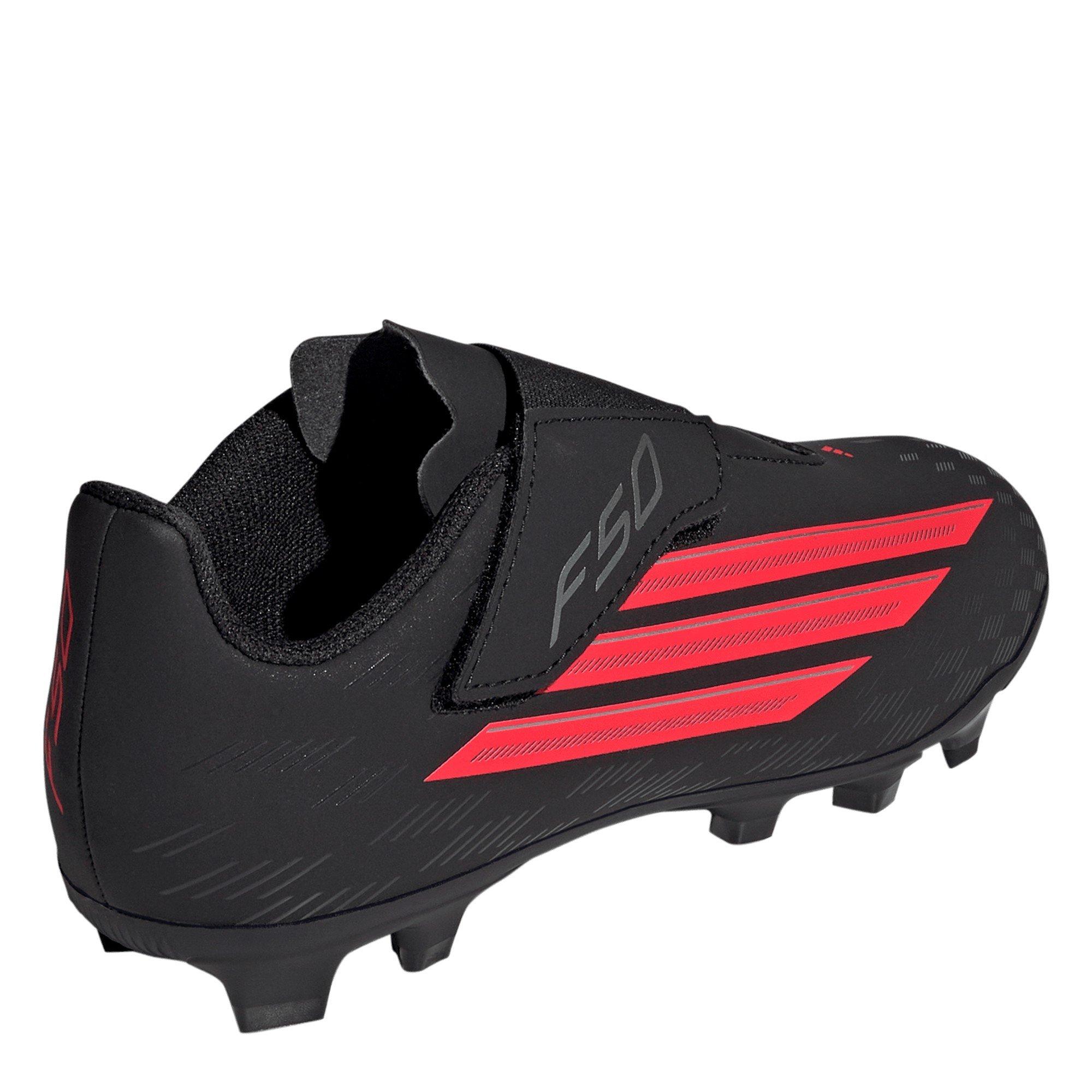 Black/Red - adidas - F50 Club Juniors Astro Turf Football Boots - 4