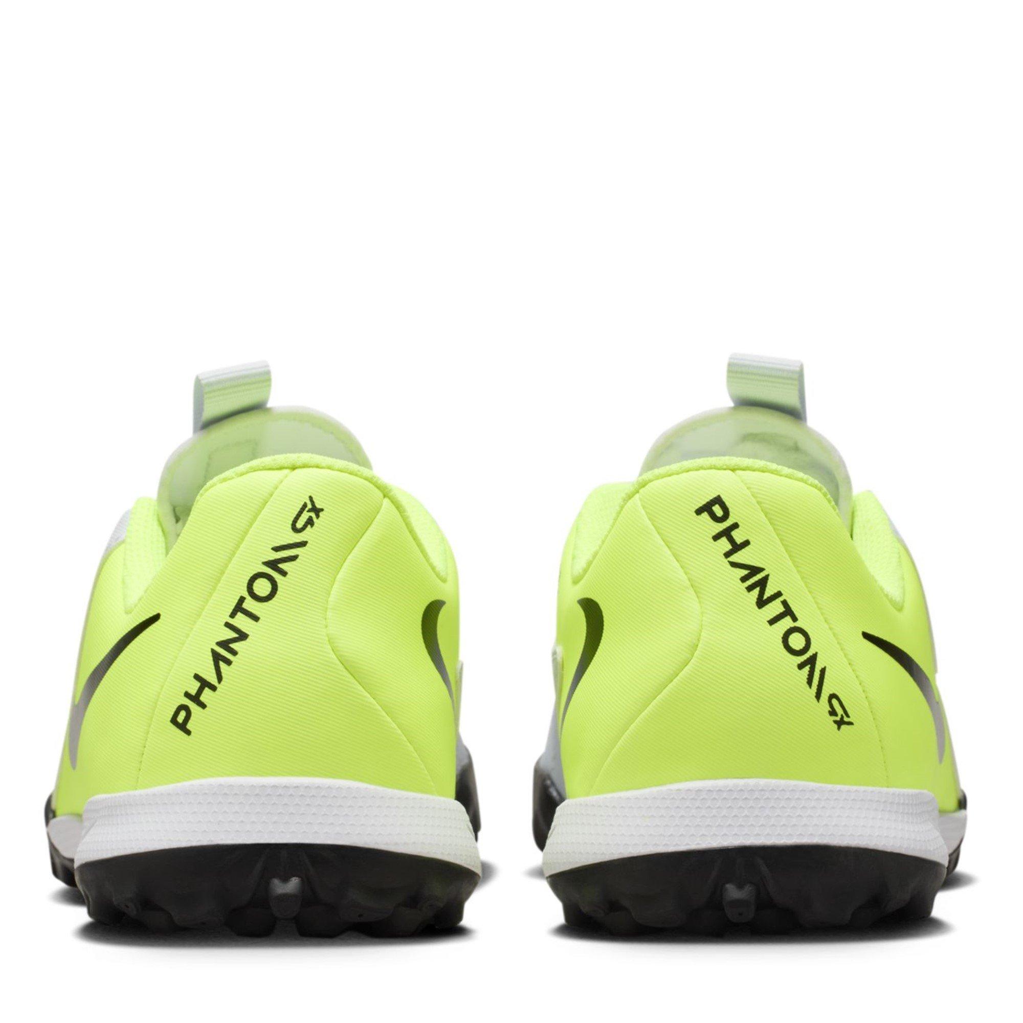 Zilver/Volt - Nike - Phantom GX II Academy Juniors Astro Turf Football Boots - 6
