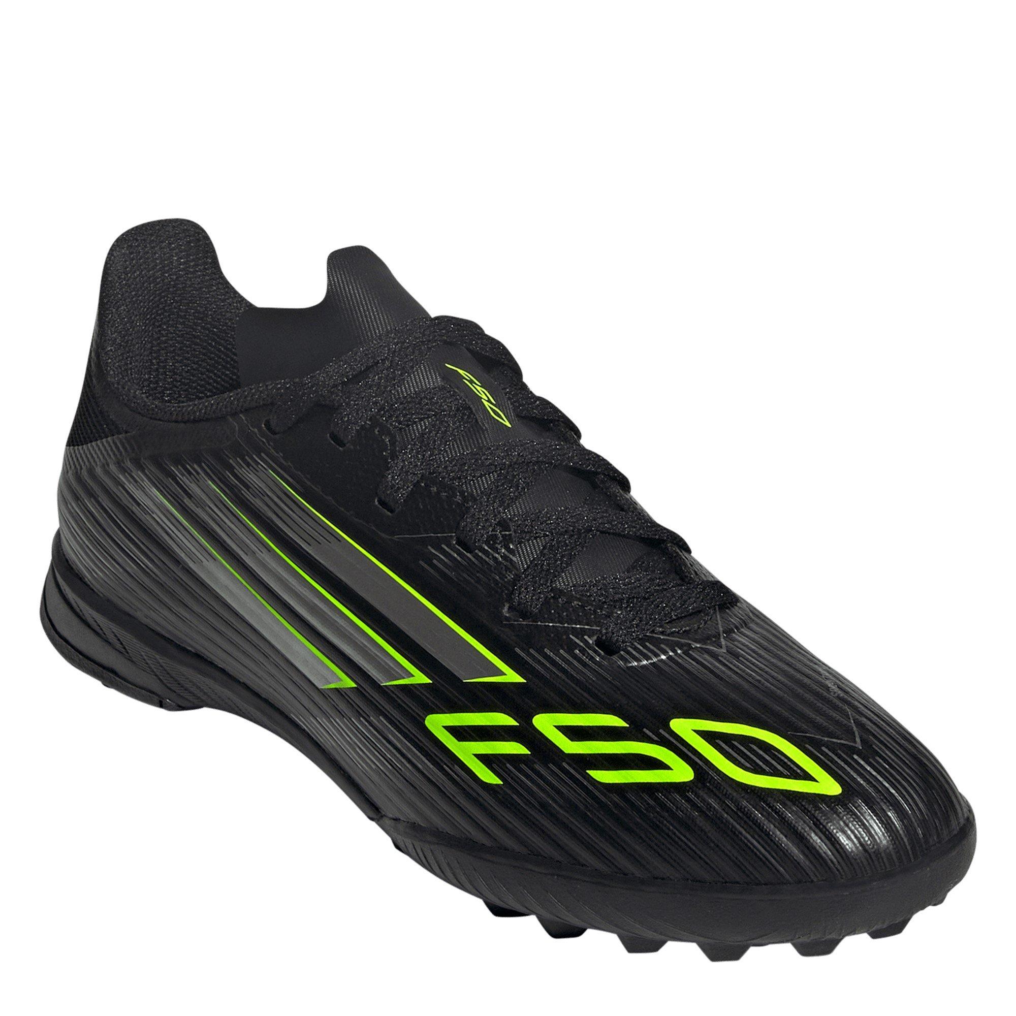 Black/Lemon - adidas - F50 League Juniors Astro Turf Football Boots - 3