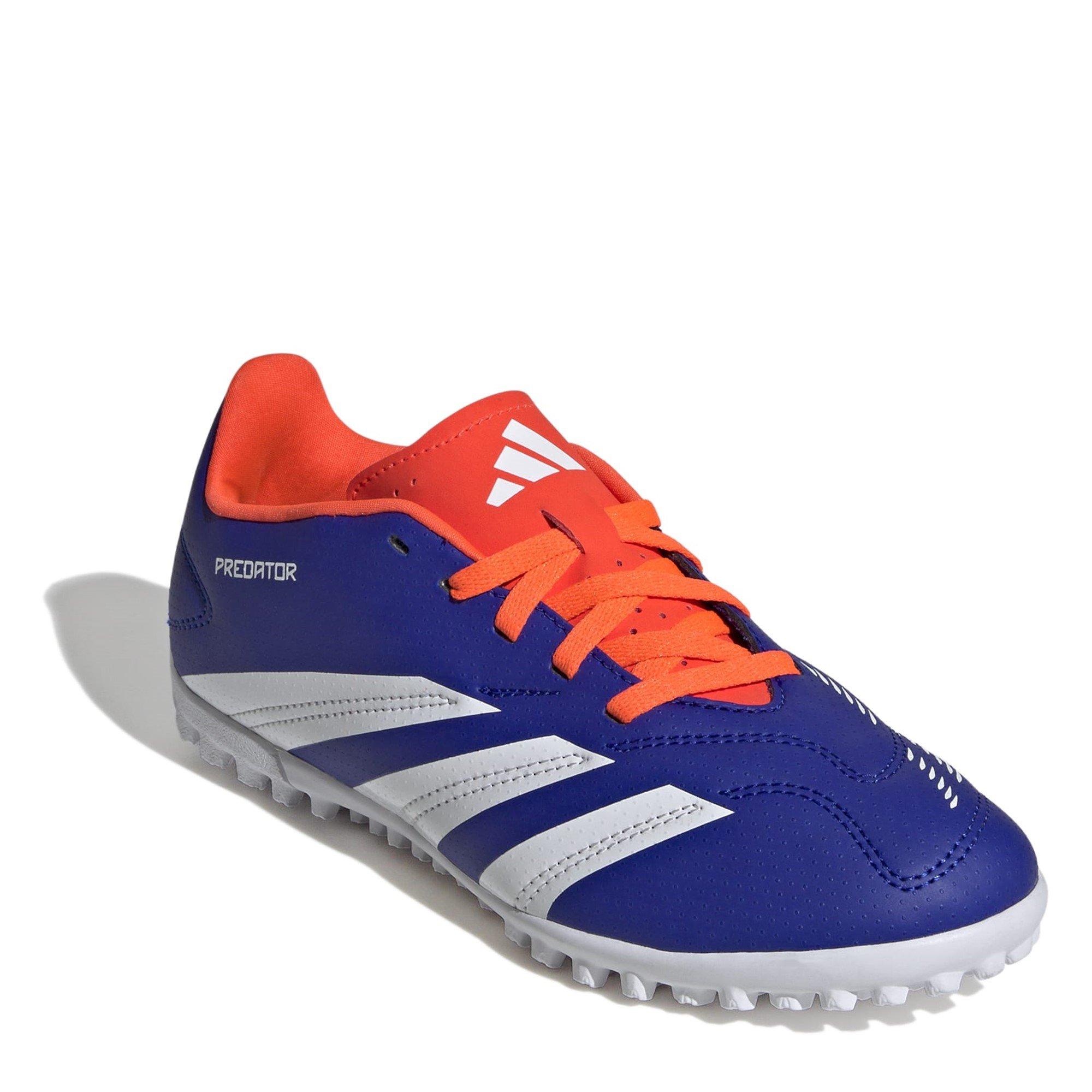Blue/Wht/Red - adidas - Predator 24 Club Junior Astro Turf Football Boots - 3