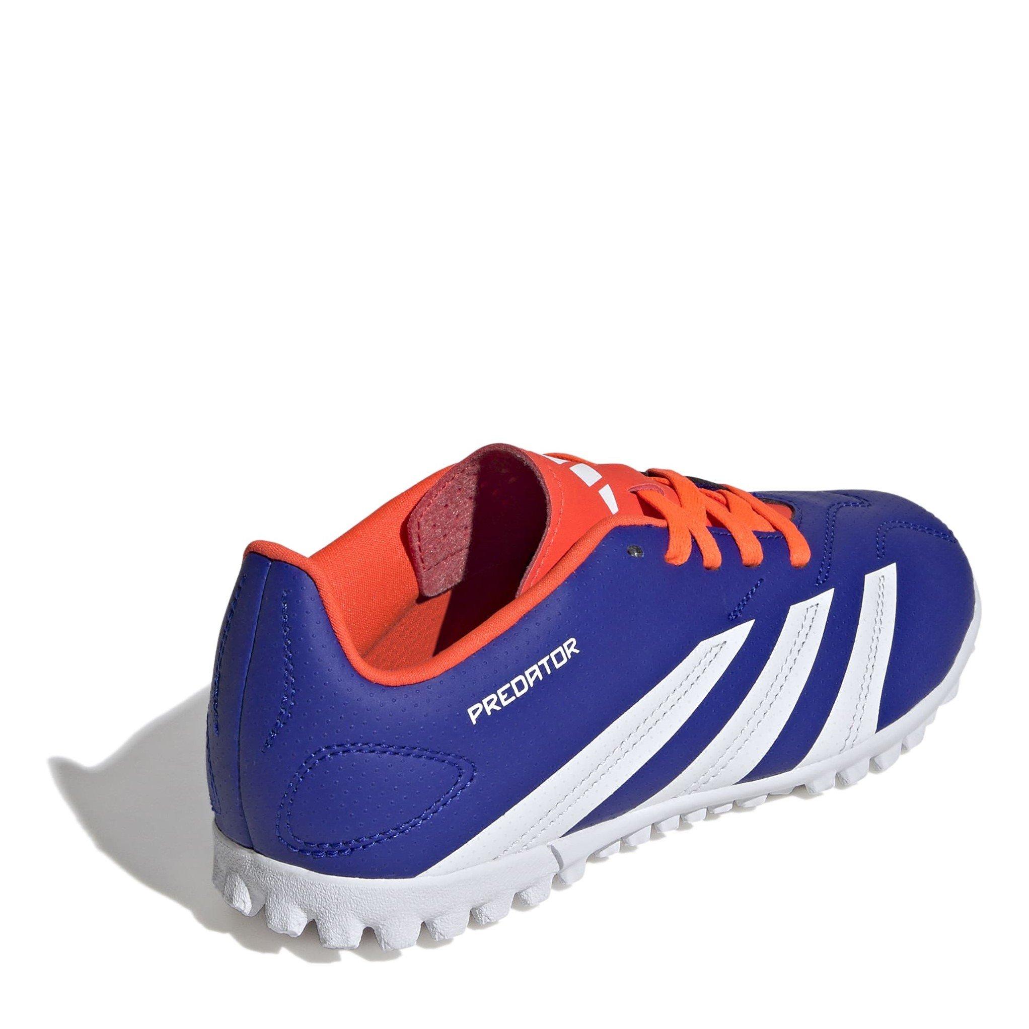 Blue/Wht/Red - adidas - Predator 24 Club Junior Astro Turf Football Boots - 4