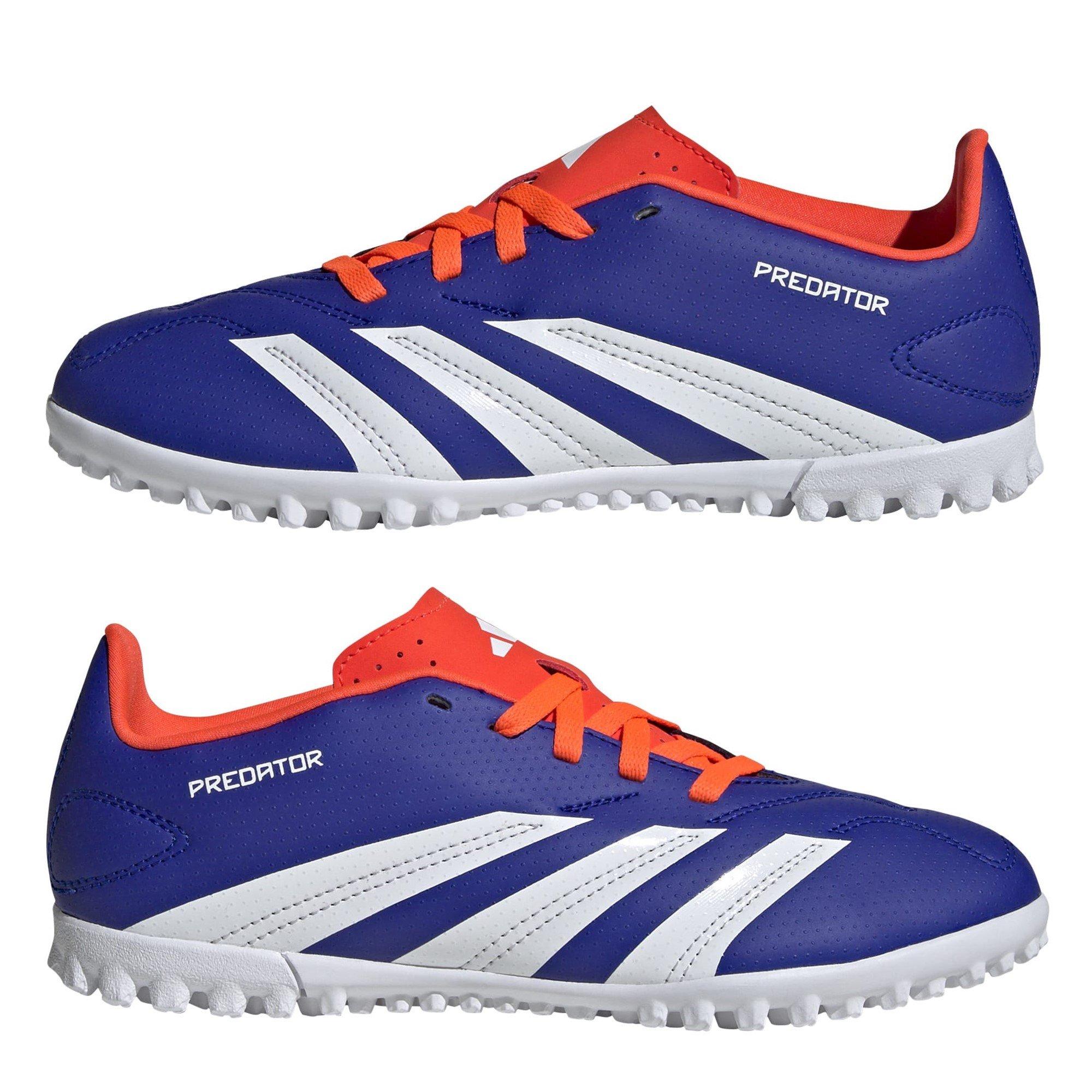 Blue/Wht/Red - adidas - Predator 24 Club Junior Astro Turf Football Boots - 9