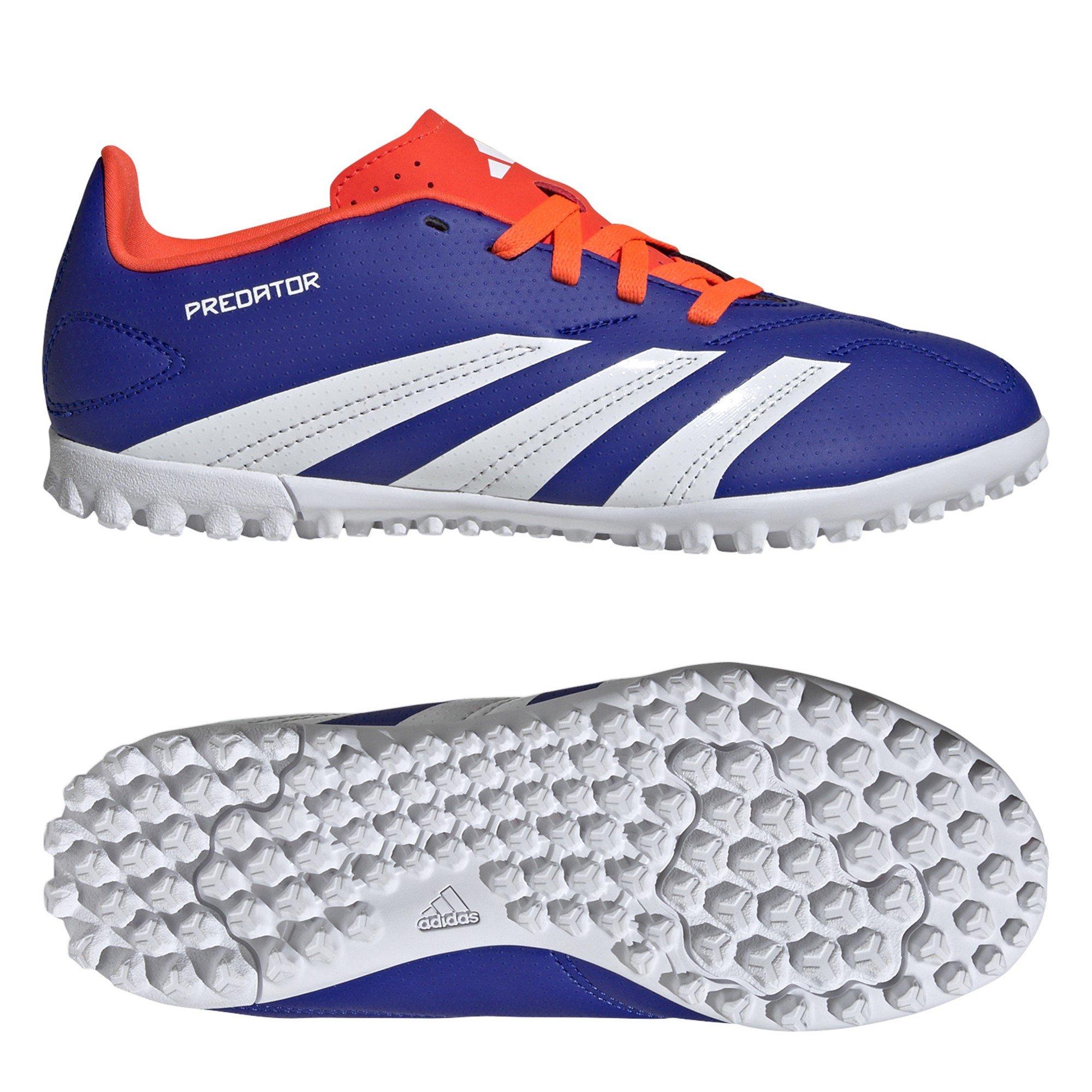 Blue/Wht/Red - adidas - Predator 24 Club Junior Astro Turf Football Boots - 10