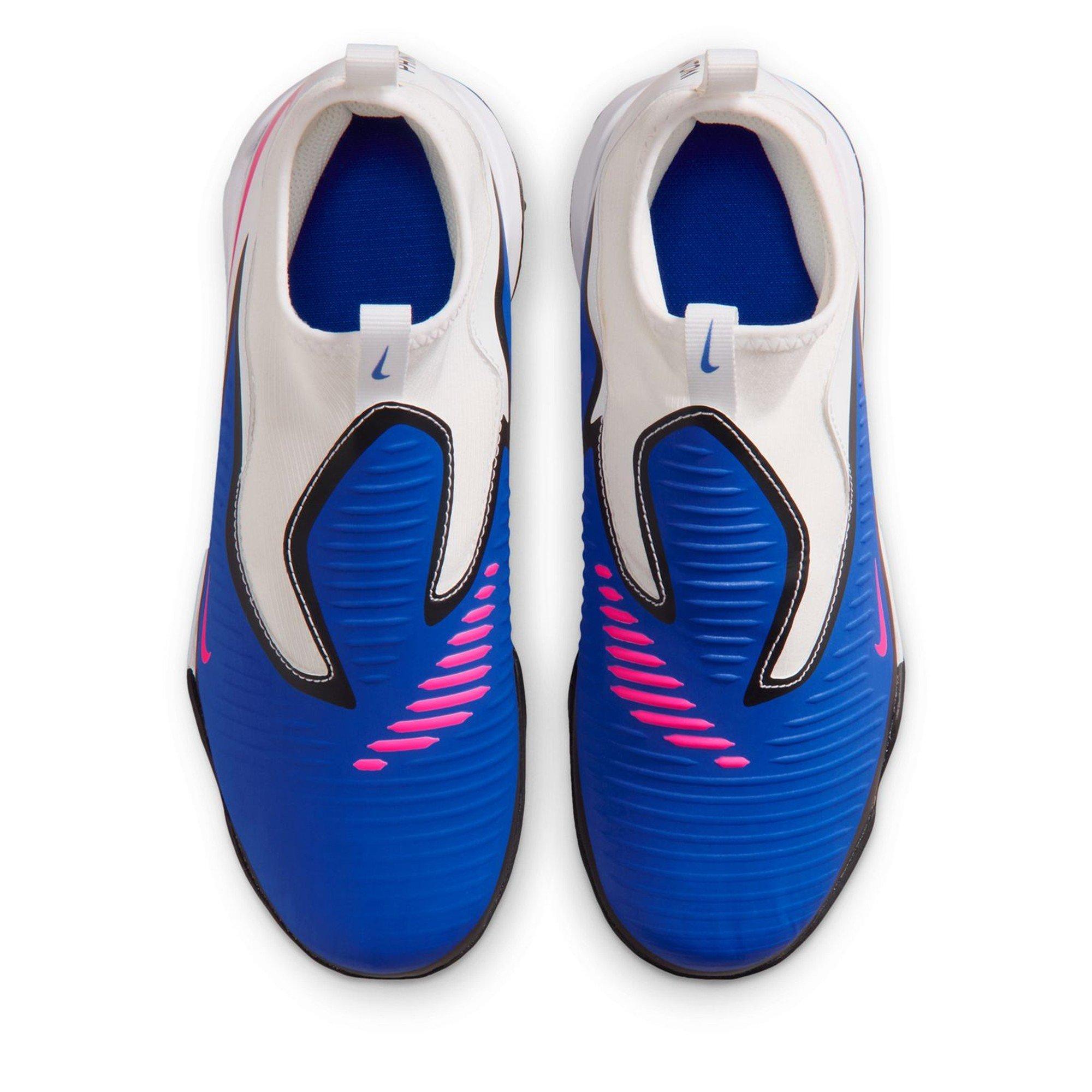 Azul/Branco/Rosa - Nike - Phantom 6 High Academy Juniors Astro Turf Football Boots - 6