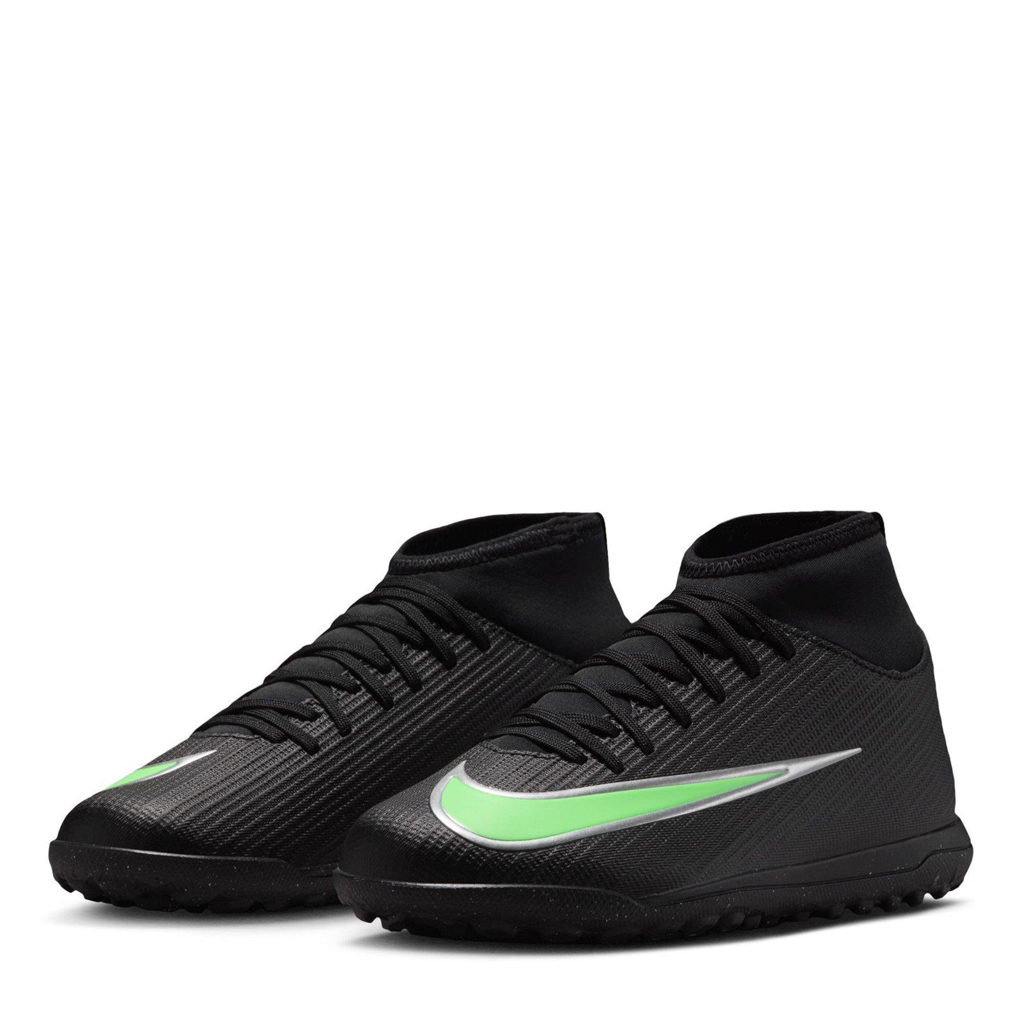 Black/Green - Nike - Kids' Mercurial Club Astro Turf Football Boot - 4