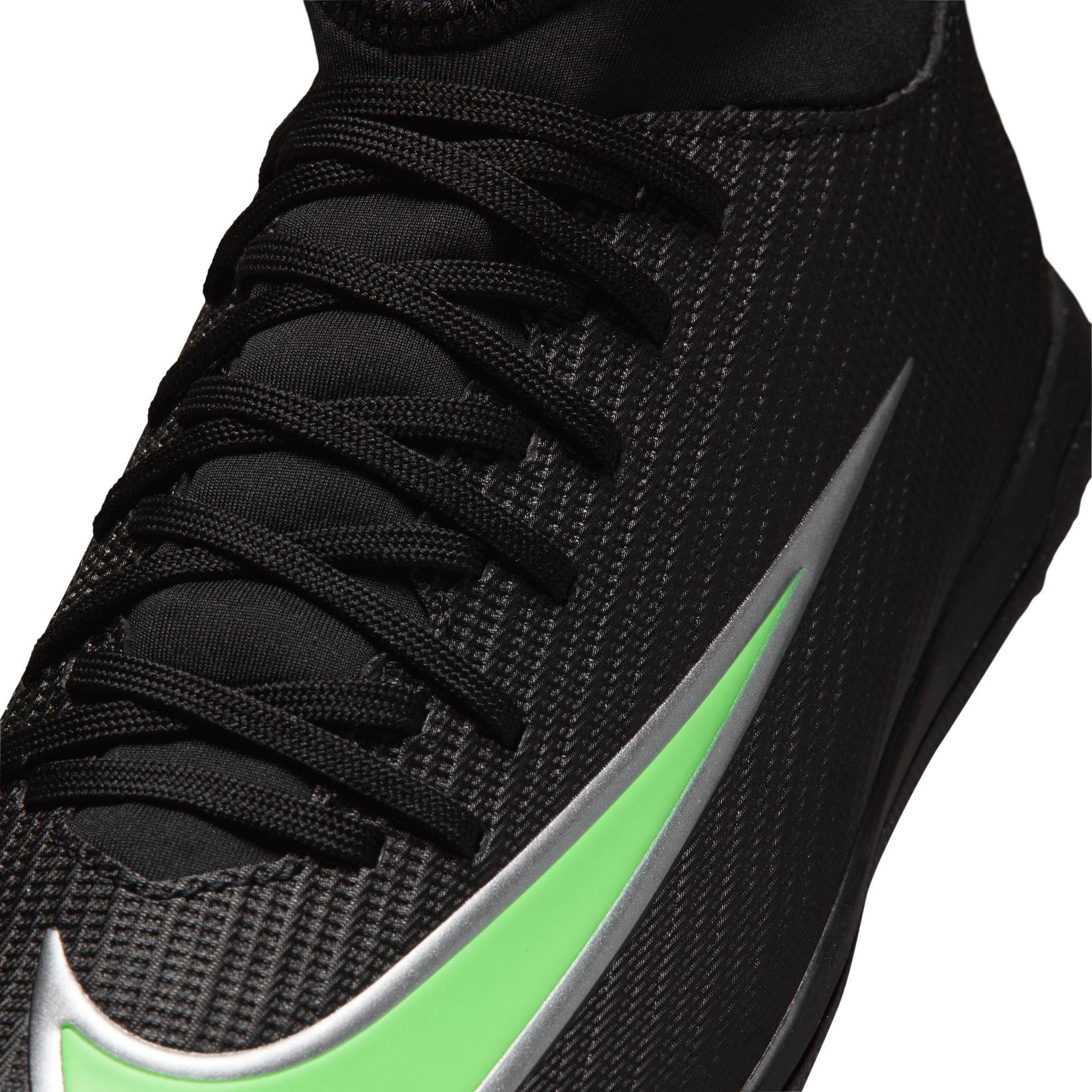 Black/Green - Nike - Kids' Mercurial Club Astro Turf Football Boot - 7