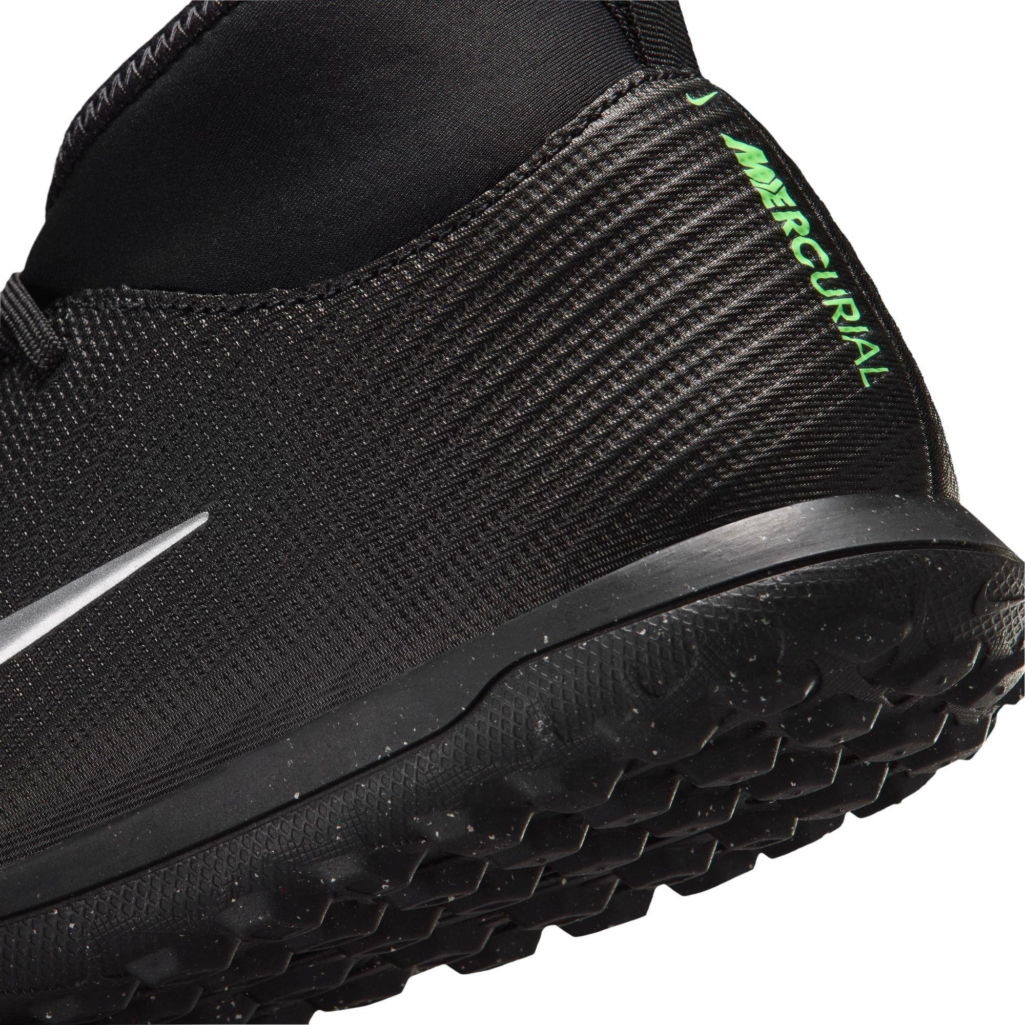 Black/Green - Nike - Kids' Mercurial Club Astro Turf Football Boot - 8