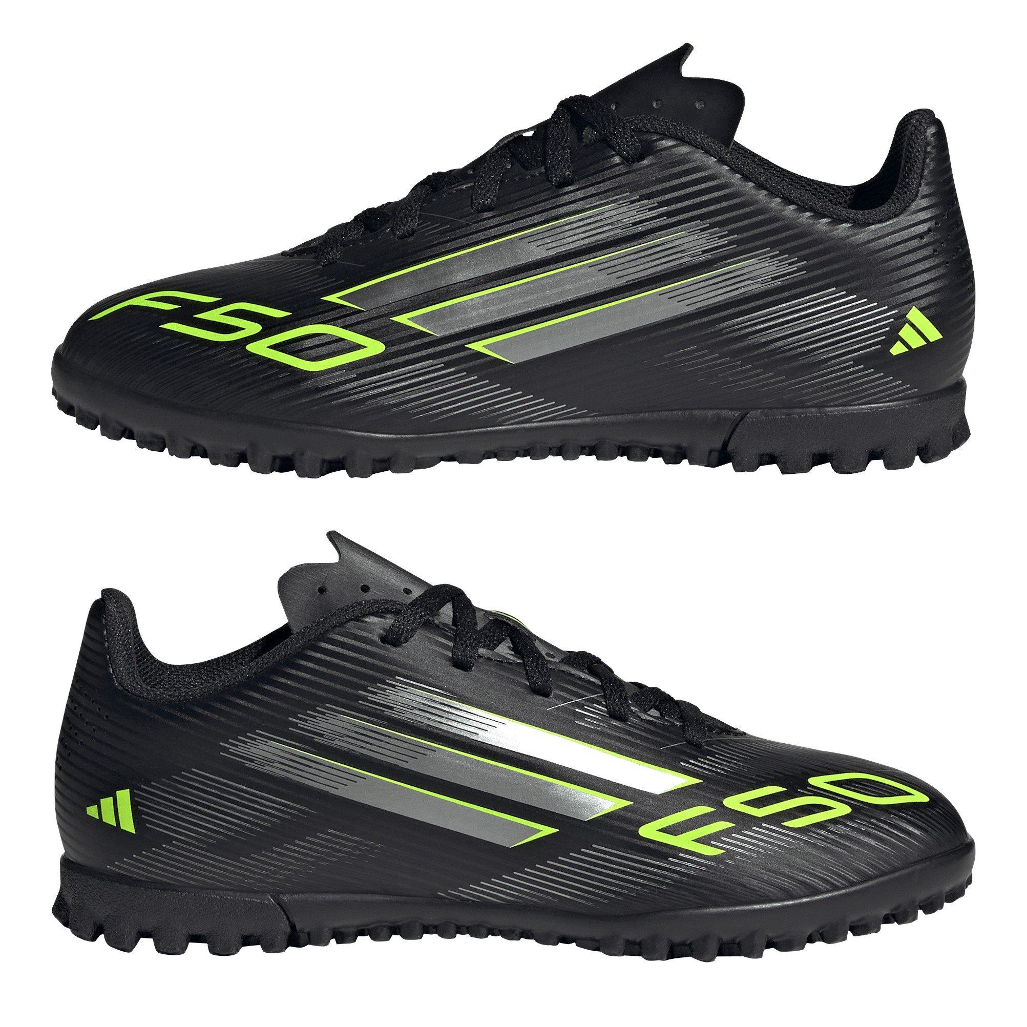 Schwarz/Zitrone - adidas - F50 Club Juniors Astro Turf Football Boots - 9