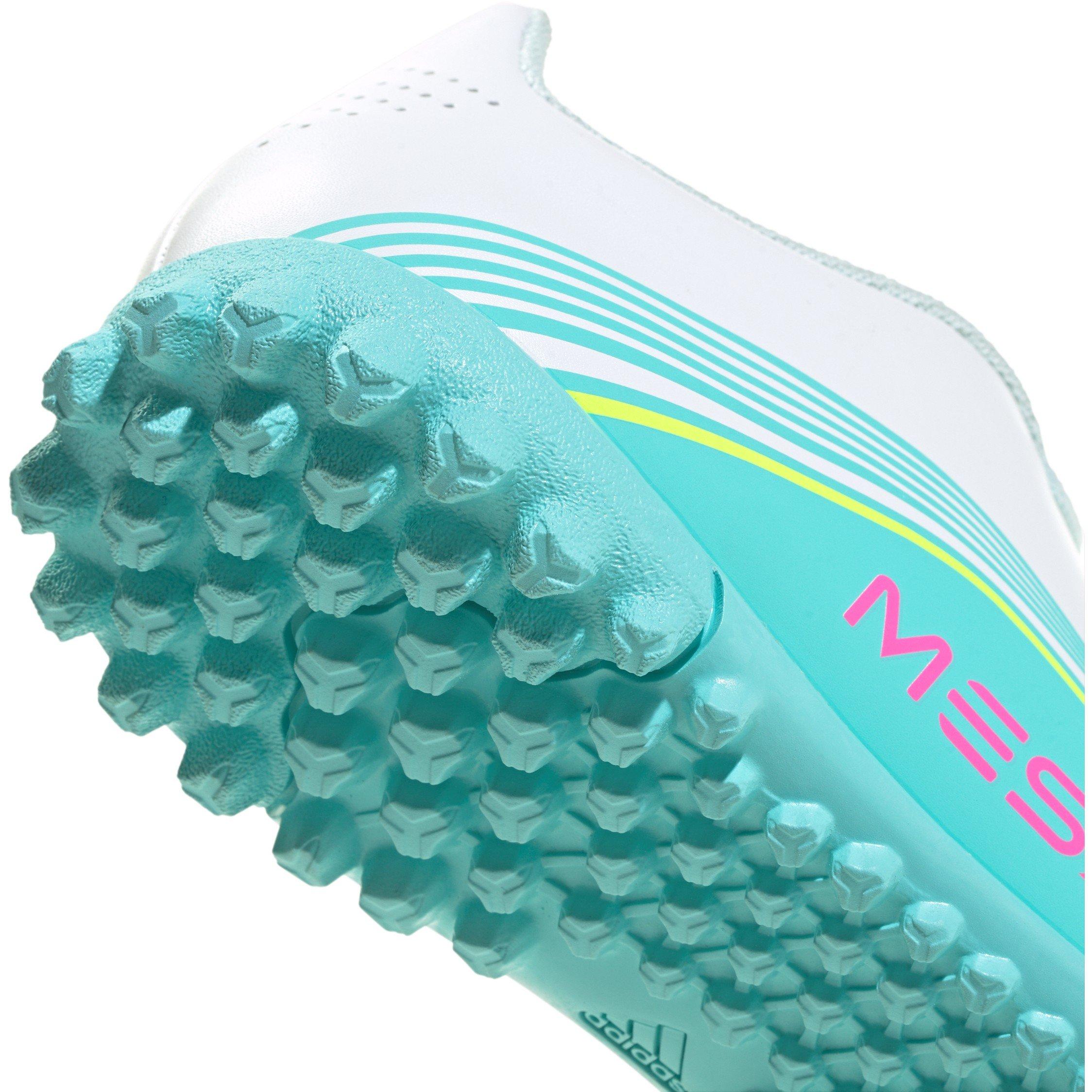 Wht/Pink/Blue - adidas - F50 Club Juniors Astro Turf Football Boots - 7