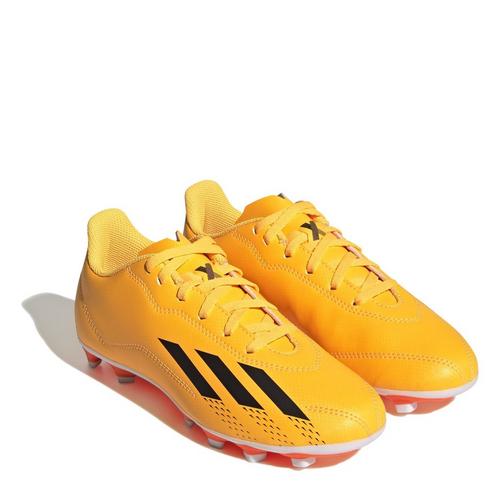 S.Gold/Blk/Orgn - adidas - X Speedportal 4 Juniors Firm Ground Football Boots - 3