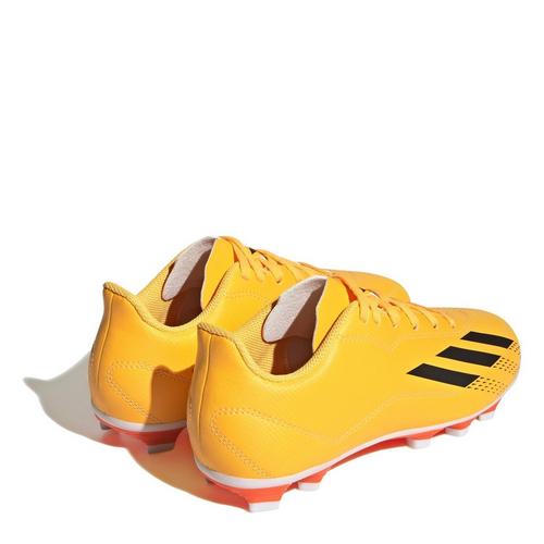 S.Gold/Blk/Orgn - adidas - X Speedportal 4 Juniors Firm Ground Football Boots - 4