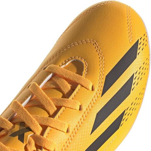 S.Gold/Blk/Orgn - adidas - X Speedportal 4 Juniors Firm Ground Football Boots - 7