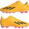 S.Gold/Blk/Orgn - adidas - X Speedportal 4 Juniors Firm Ground Football Boots - 9