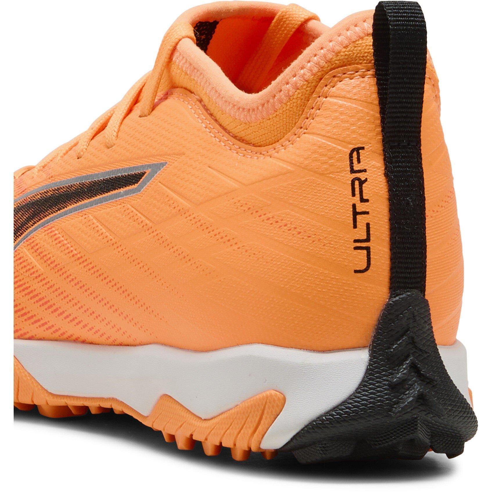 HtFr-Blk-GlwRd - Puma - Unisex Kids' Ultra 6 Match TT Mid Astro Turf Football Boots - 5