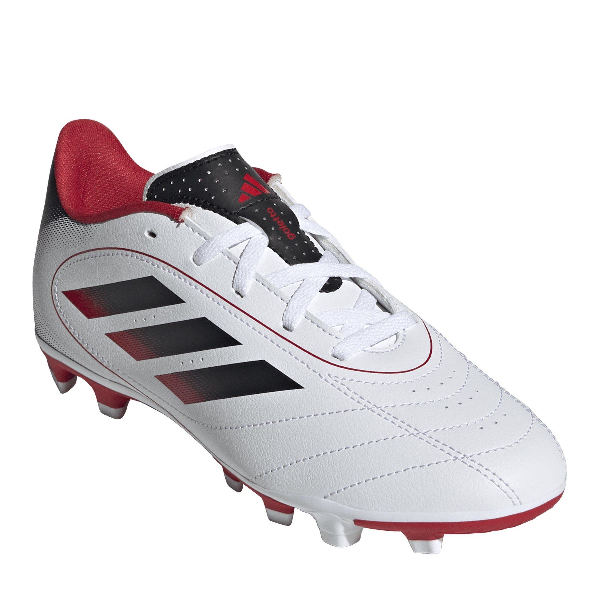 Hvid/Sort 09 - adidas - Goletto VIII Juniors Firm Ground Football Boots - 3